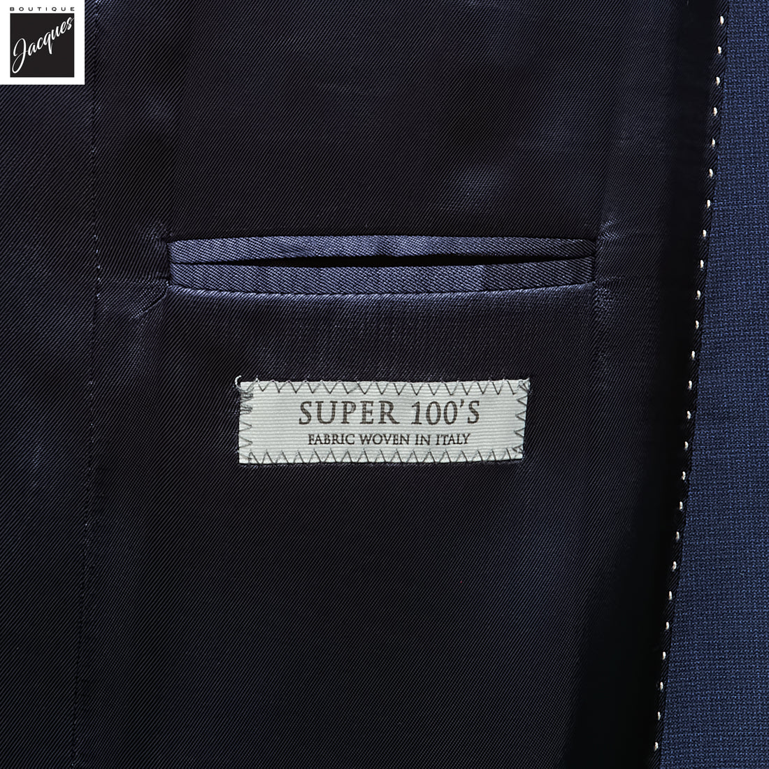 Royal Blue Neat Esprit Modern Fit Super 100s Wool Suit - Jack Victor - Boutique Jacques International