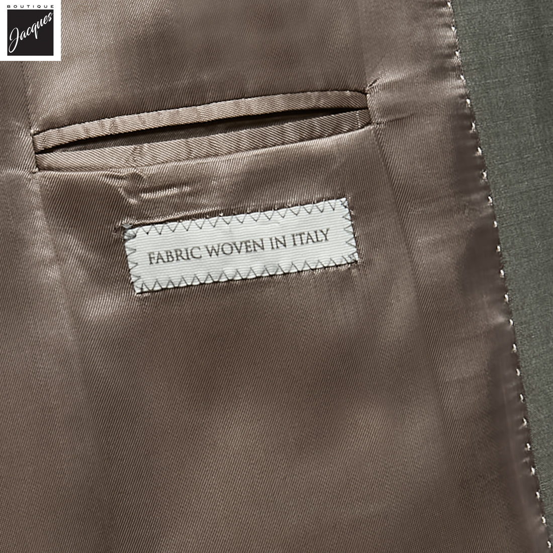 Sage Green Solid Wool-Stretch Marco Contemporary Fit Suit - Jack Victor - Boutique Jacques International