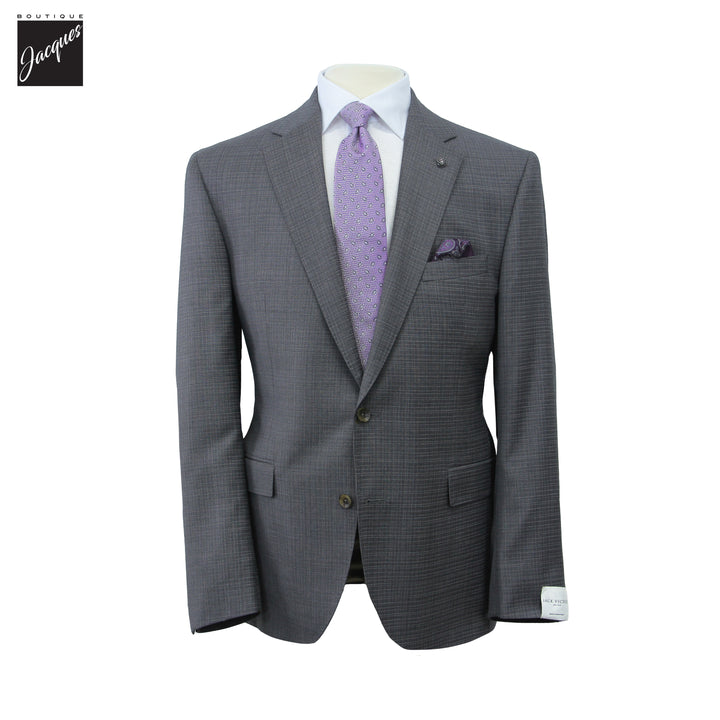 Gray Neat Super 130's Wool Esprit Modern Fit Suit - Jack Victor