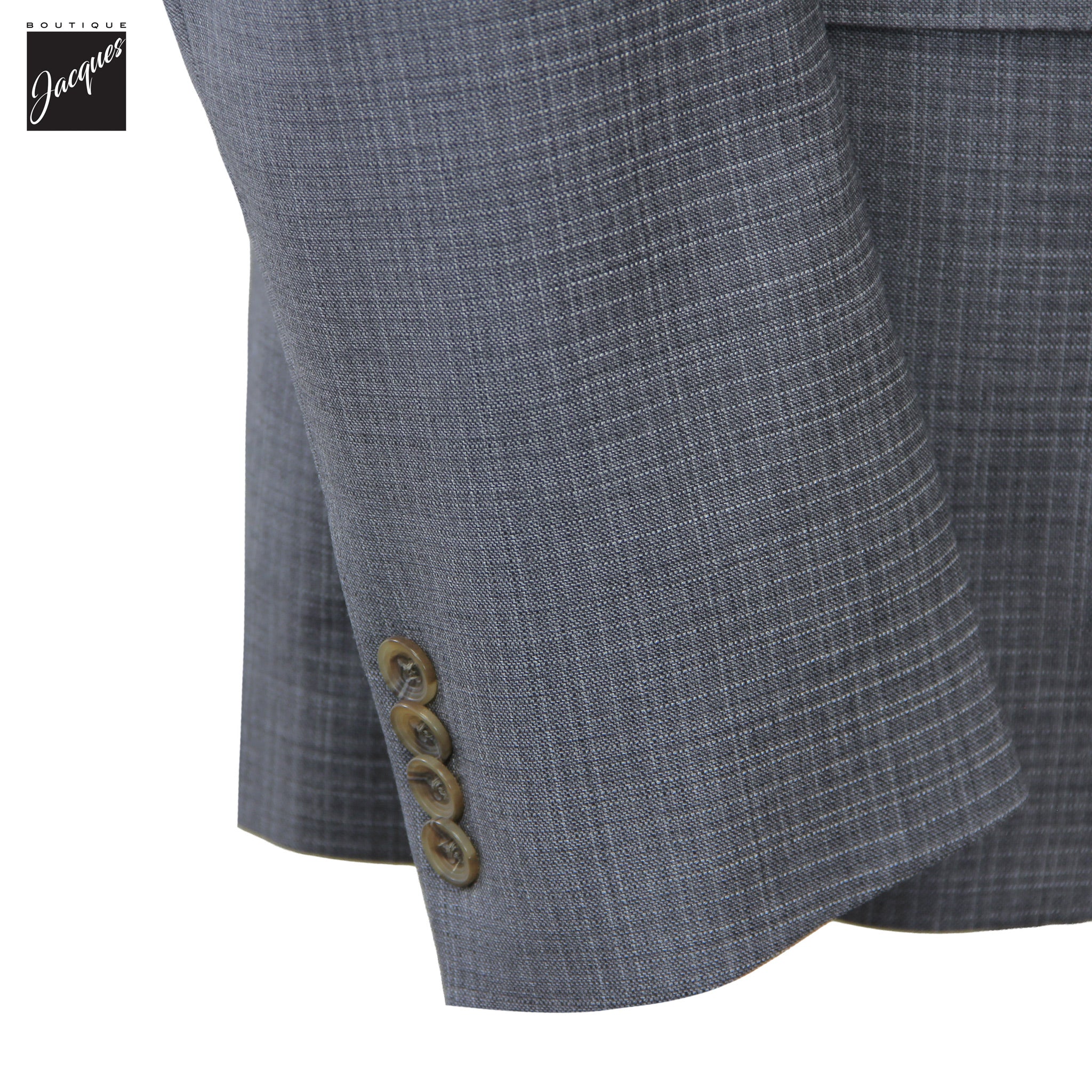 Gray Neat Super 130's Wool Esprit Modern Fit Suit - Jack Victor