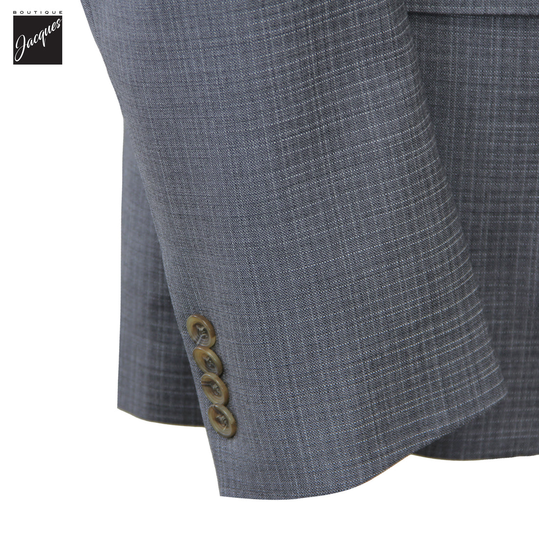 Gray Neat Super 130's Wool Esprit Modern Fit Suit - Jack Victor