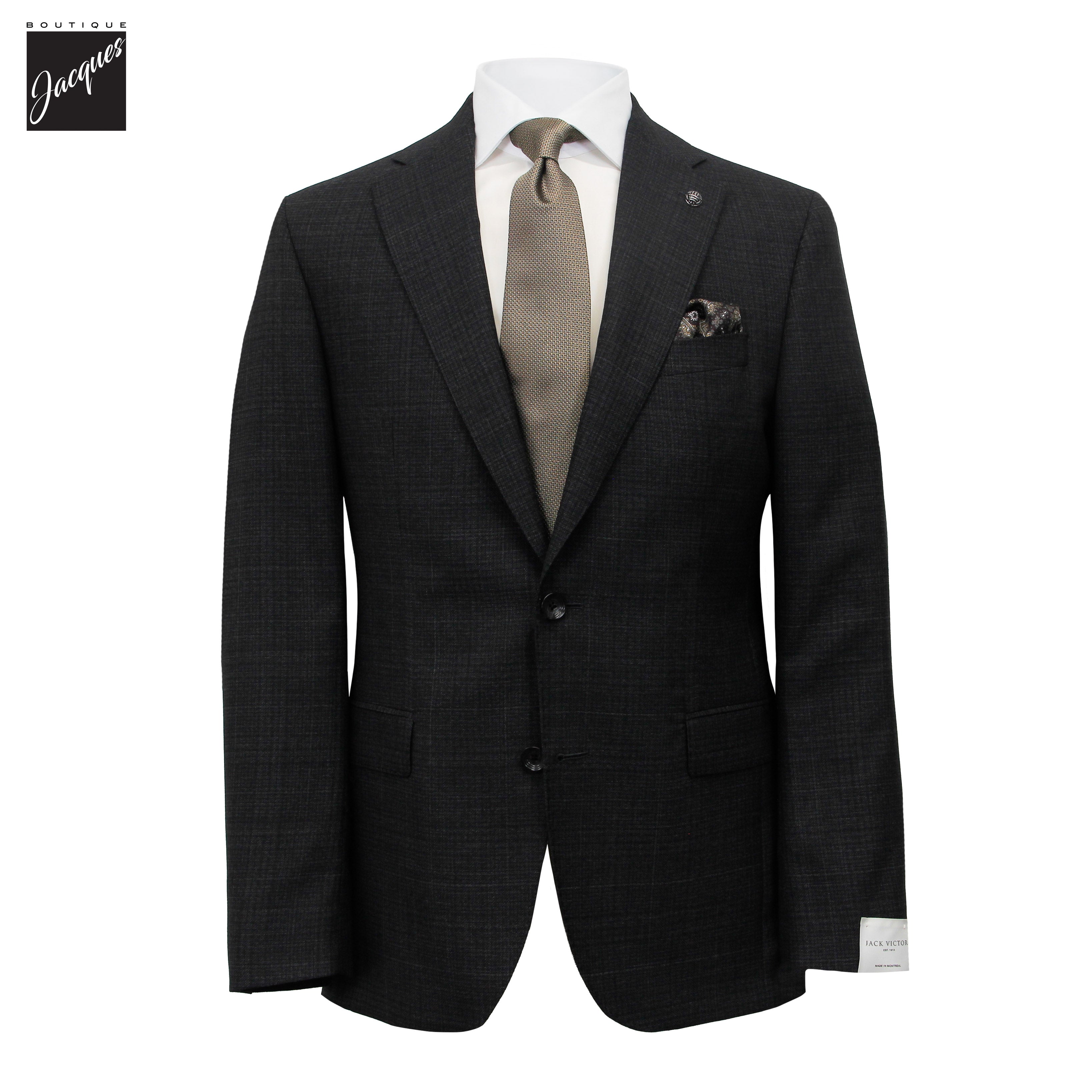 Costume Esprit Modern Fit en laine Super 110's gris anthracite - Jack Victor