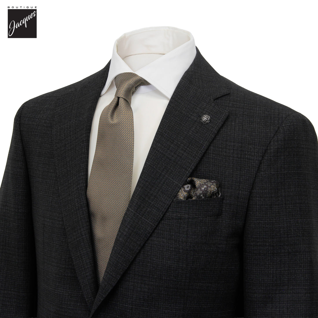 Costume Esprit Modern Fit en laine Super 110's gris anthracite - Jack Victor
