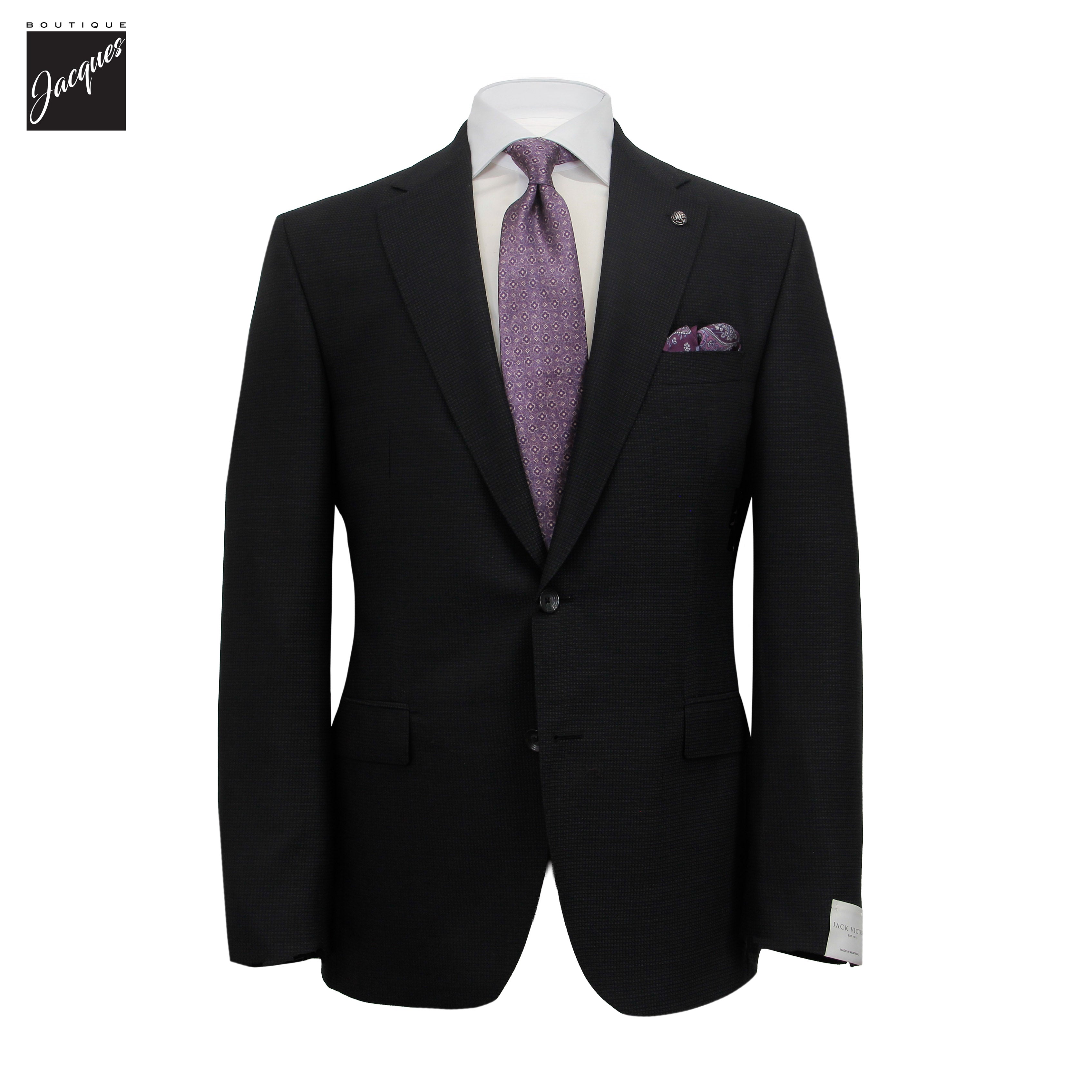 Black Neat Esprit Modern Fit Esprit Wool Suit - Jack Victor