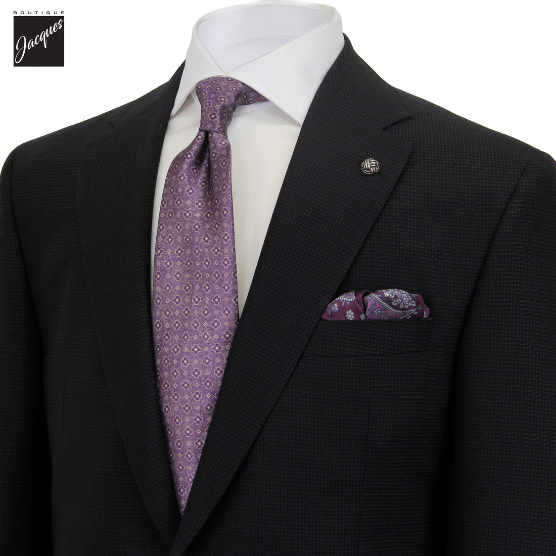 Black Neat Esprit Modern Fit Esprit Wool Suit - Jack Victor