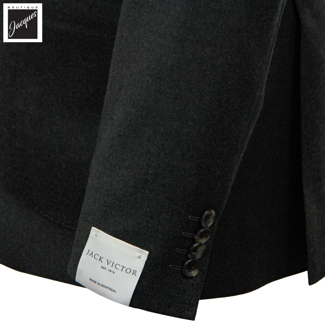 Costume Marco coupe contemporaine en flanelle de laine Super 120 vert foncé - Jack Victor