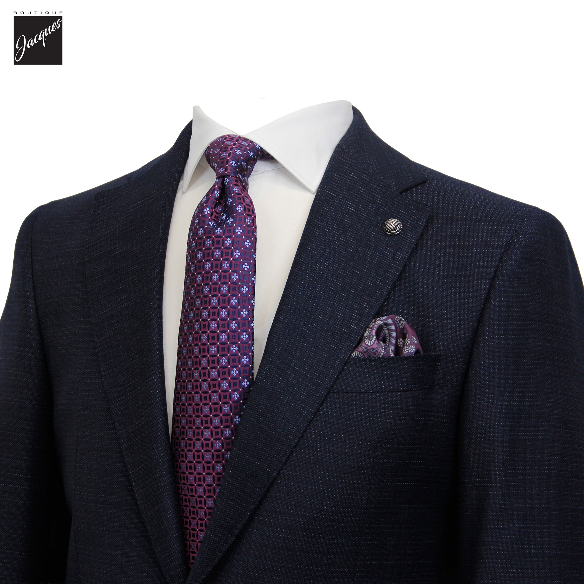 Costume Esprit en laine Esprit Modern Fit Bleu Neat - Jack Victor