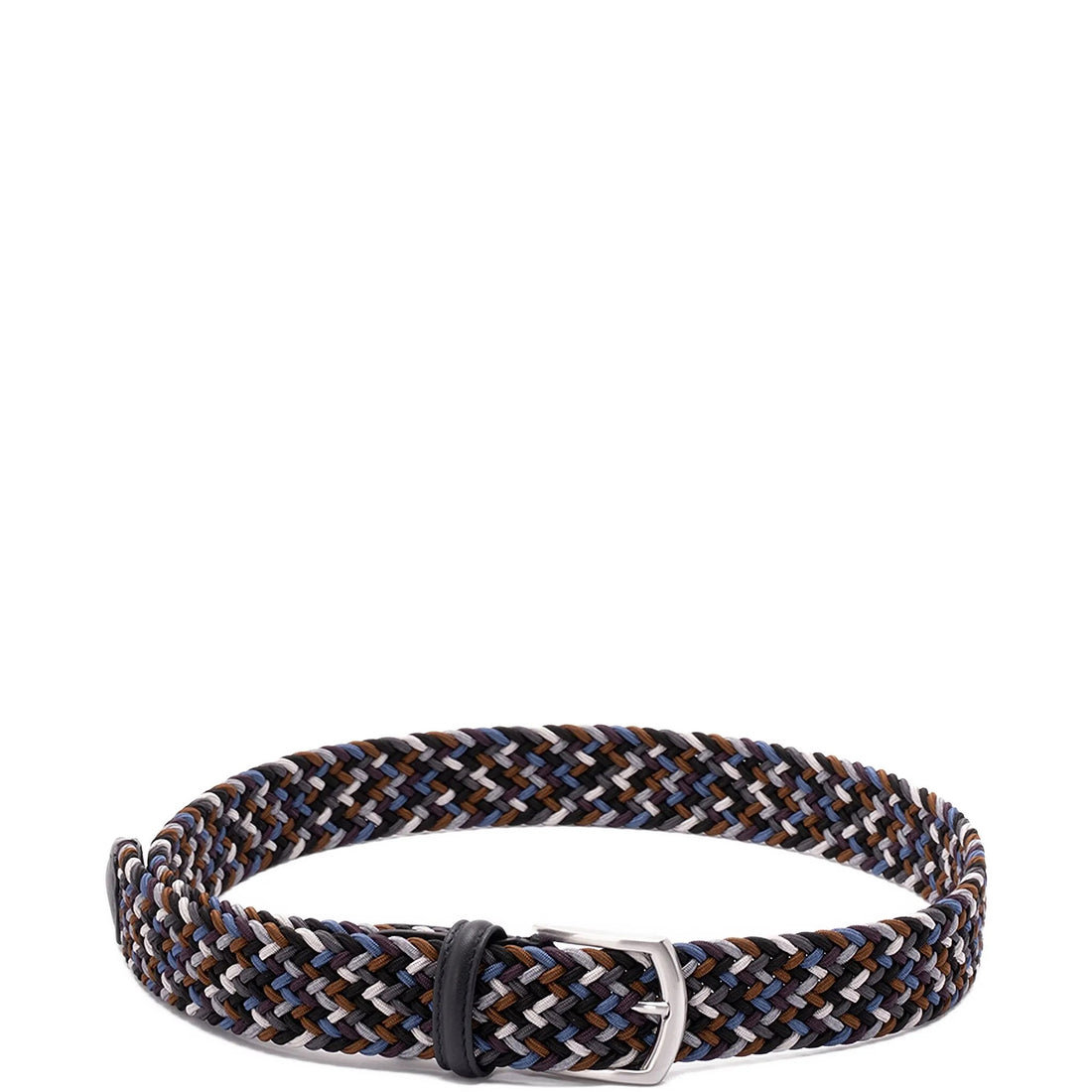 Brown & Blue Mélange Woven Belt - Anderson's