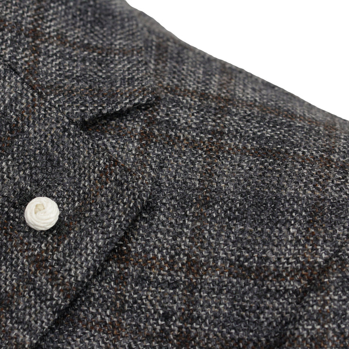 Gray Check Contemporary Fit Sport Jacket - Luigi Bianchi Mantova