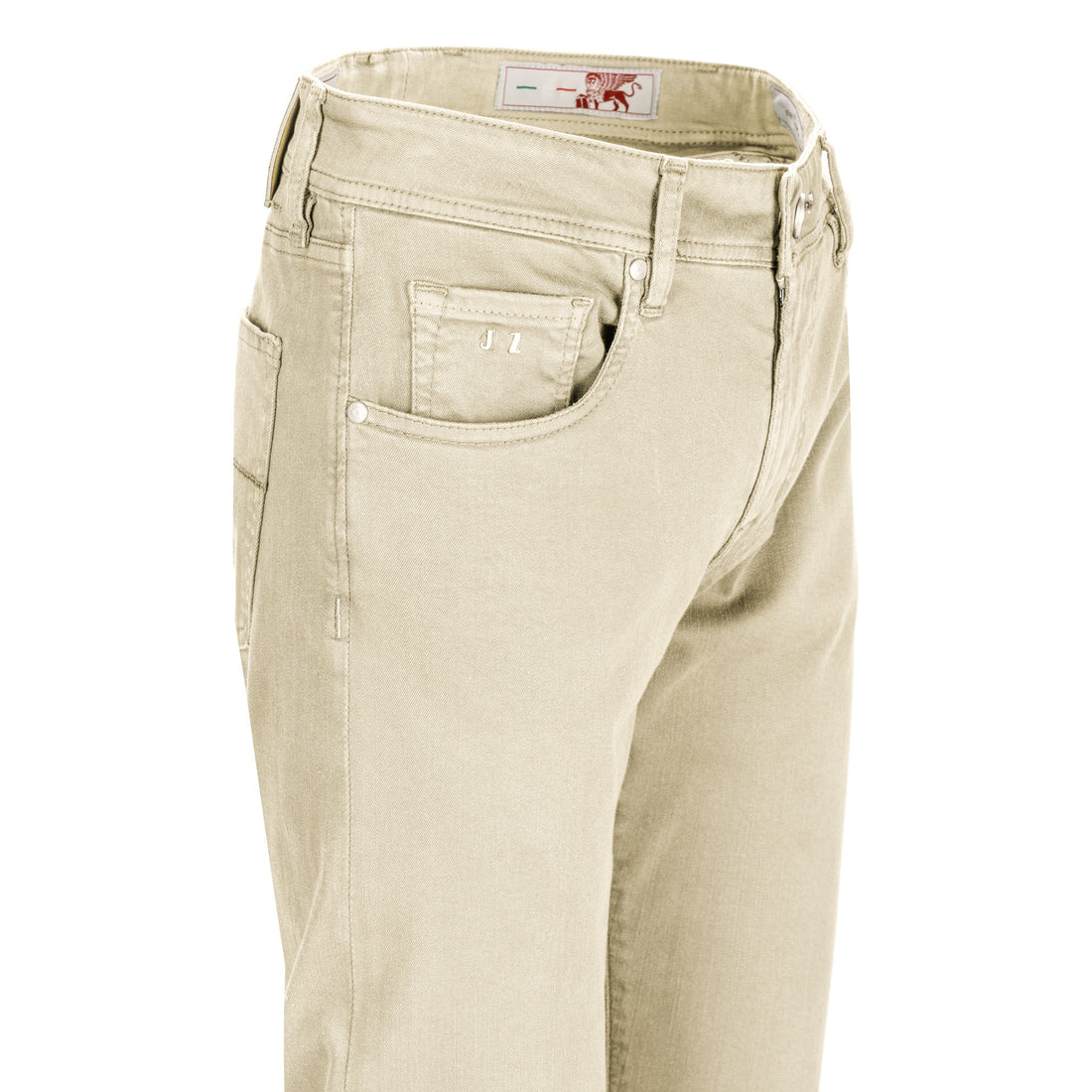 Champagne Soft Dye Michelangelo Super-Stretch Five Pocket Pants - TRAMAROSSA - Boutique Jacques International