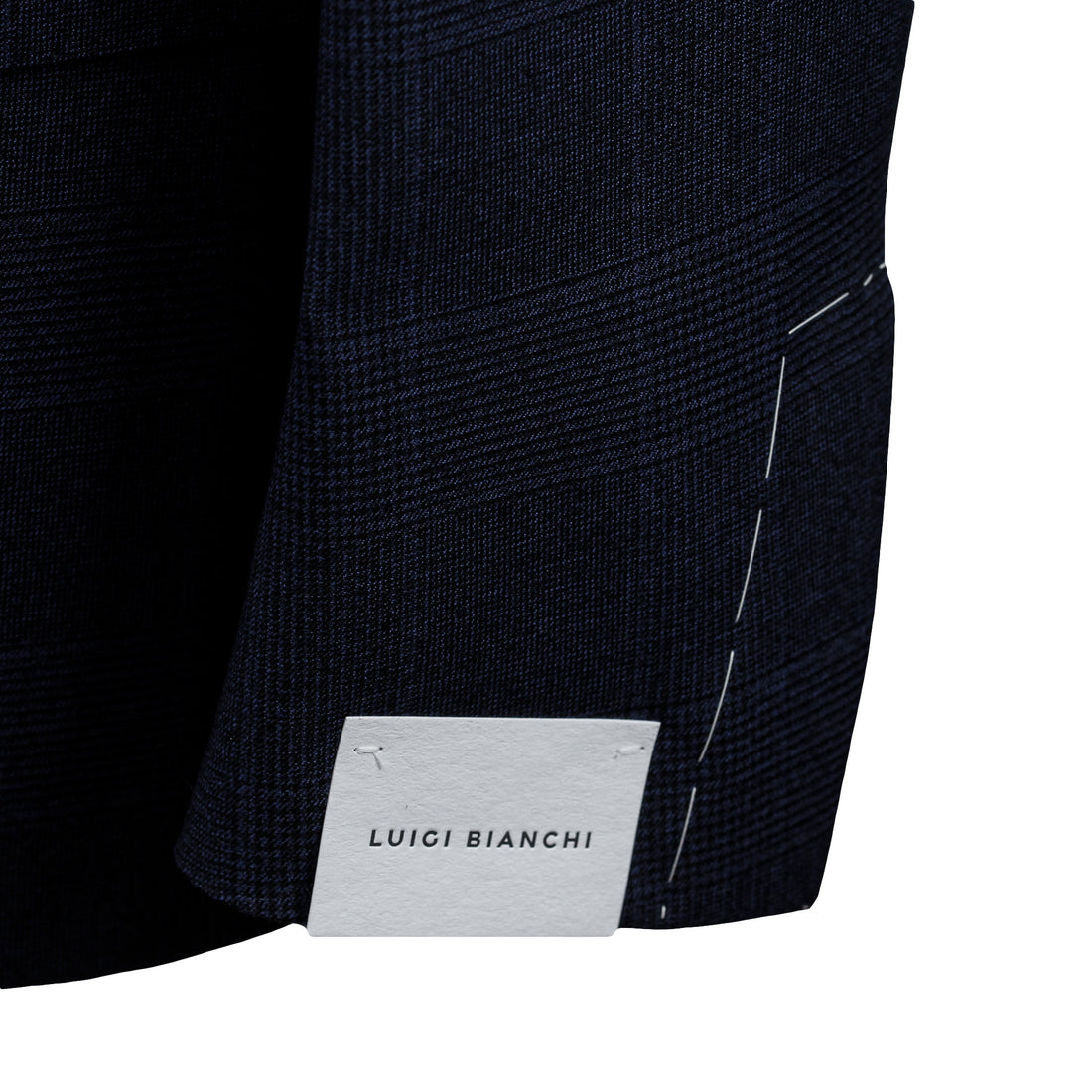 Navy Check Drago Wool Dream Fit Suit - Luigi Bianchi