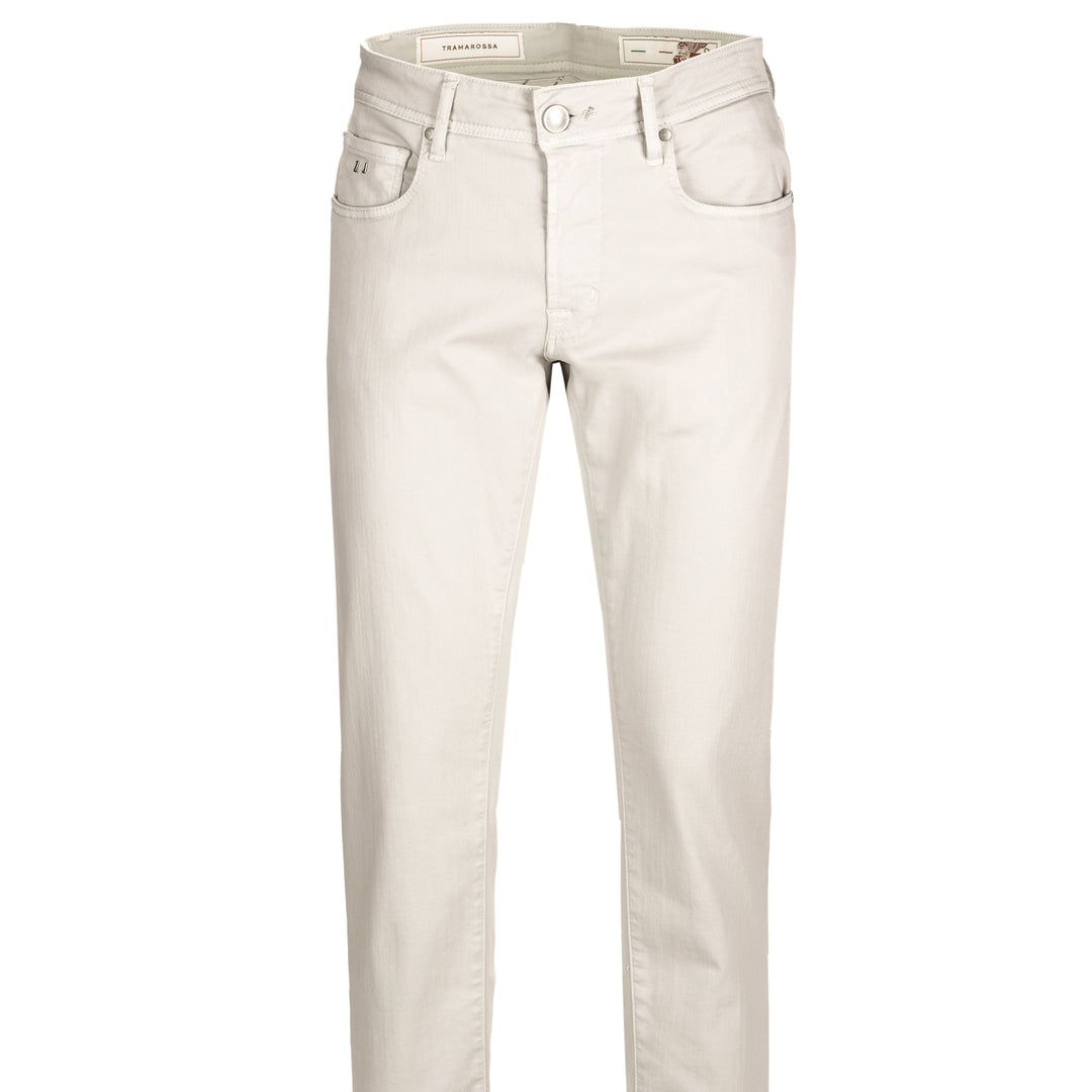 Off-White Soft Dye Michelangelo Super-Stretch Five Pocket Pants - TRAMAROSSA