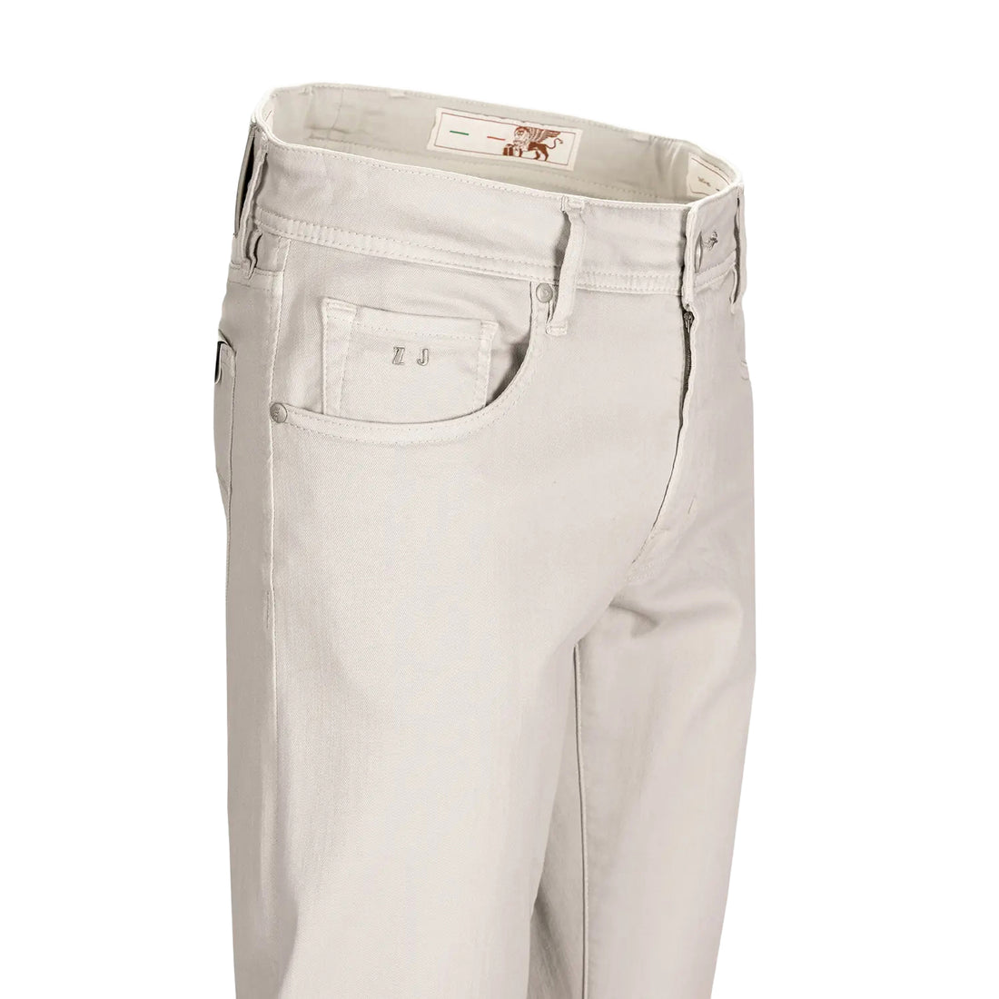 Off-White Soft Dye Michelangelo Super-Stretch Five Pocket Pants - TRAMAROSSA - Boutique Jacques International