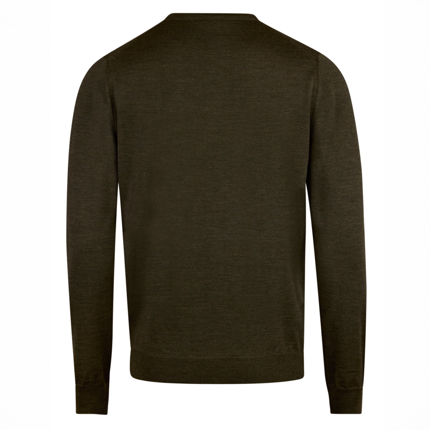 Green Merino Crew Neck Sweater - Stenströms