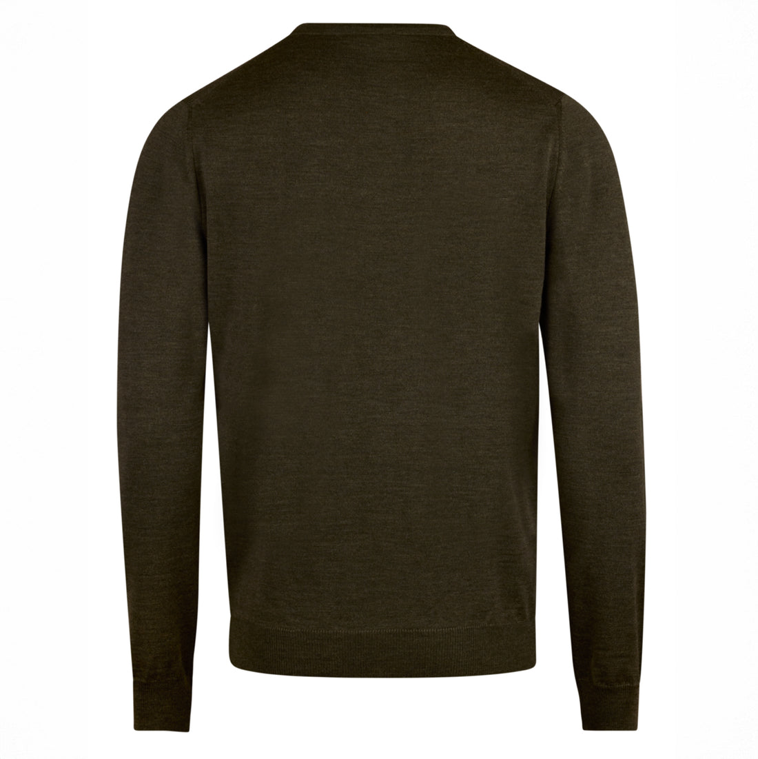 Green Merino Crew Neck Sweater - Stenströms
