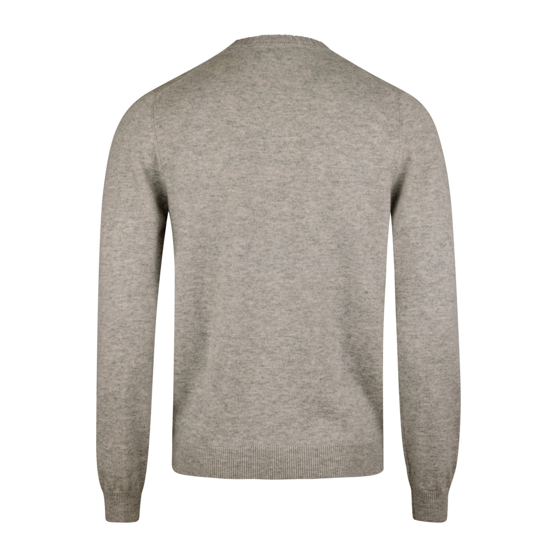 Light Gray Cashmere Knit Crew Neck Sweater - Stenströms