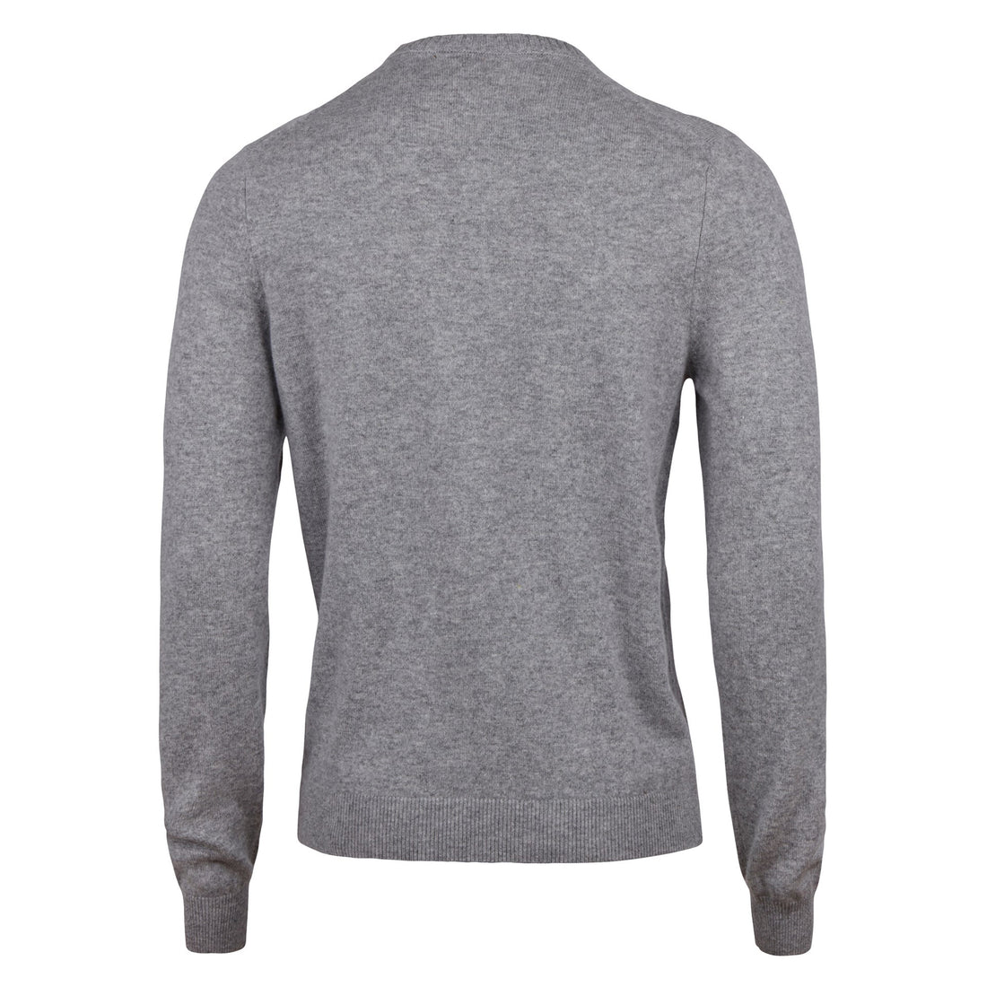 Gray Cashmere Knit Crew Neck Sweater - Stenströms