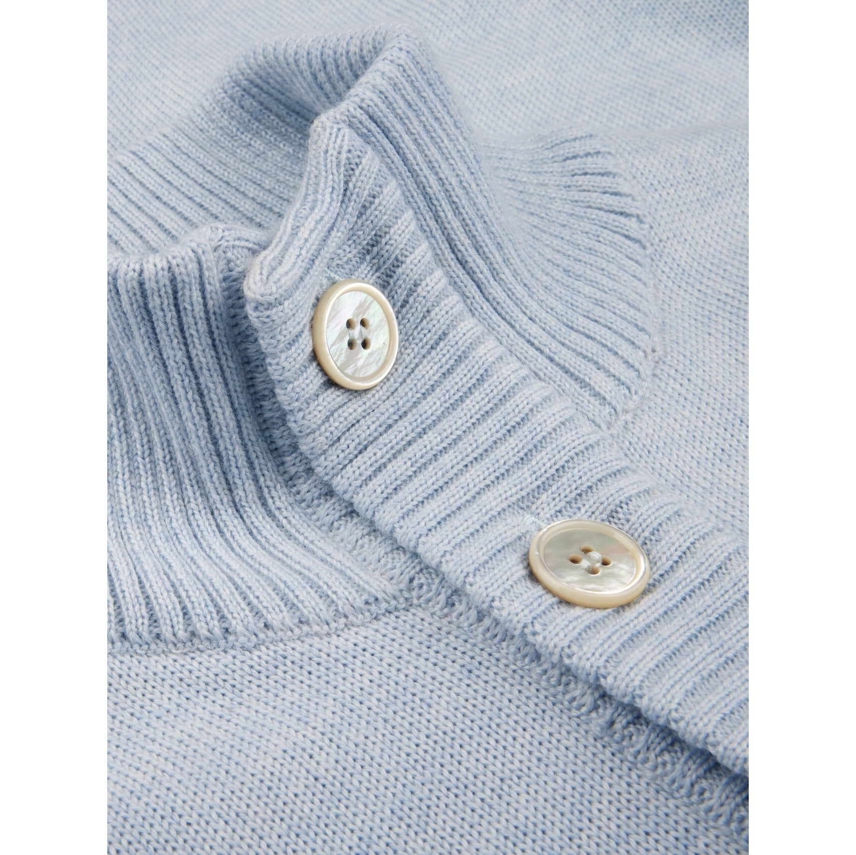 Light Blue Chunky Merino Wool Cardigan - Stenstroms
