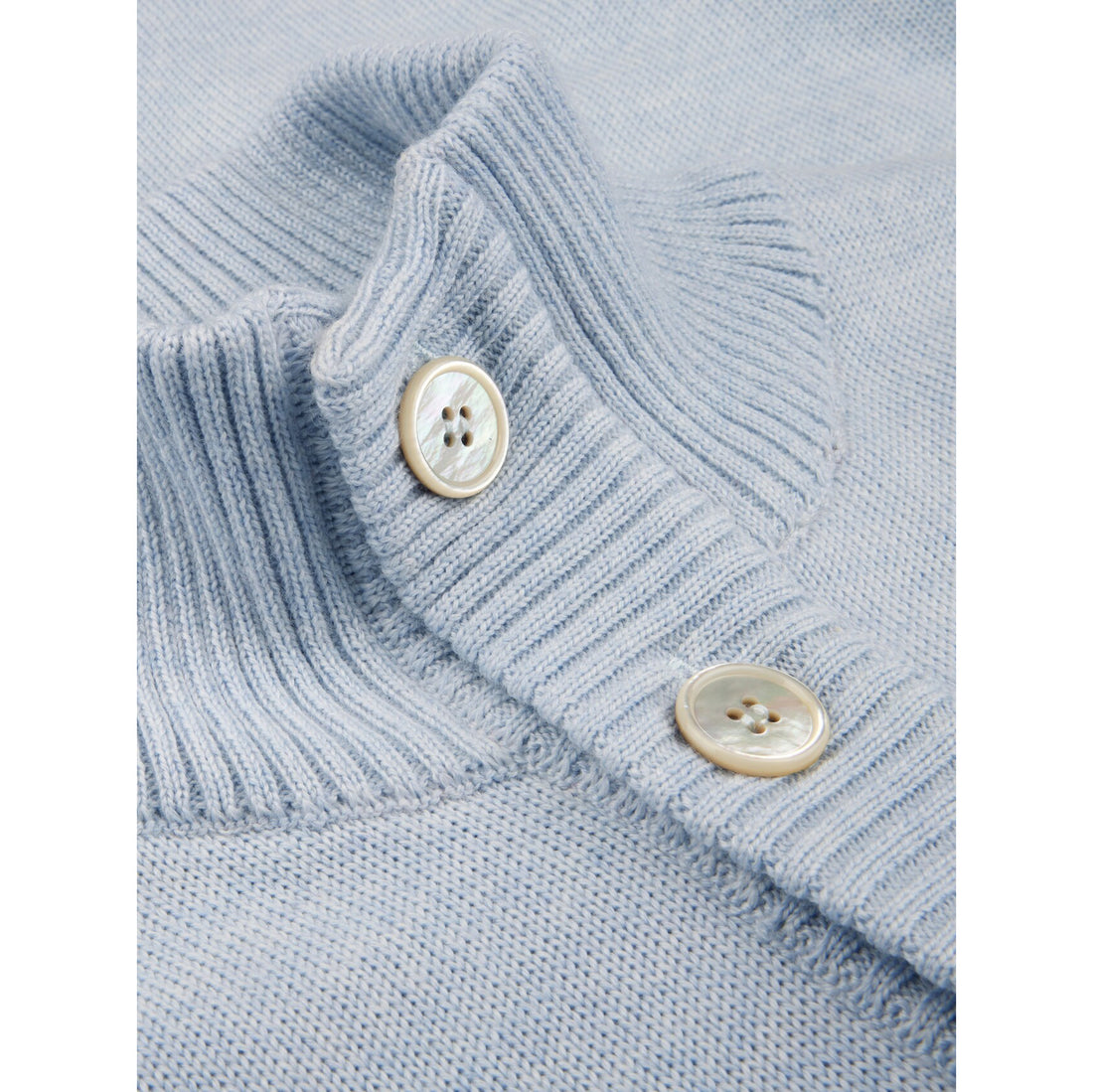 Light Blue Chunky Merino Wool Cardigan - Stenstroms