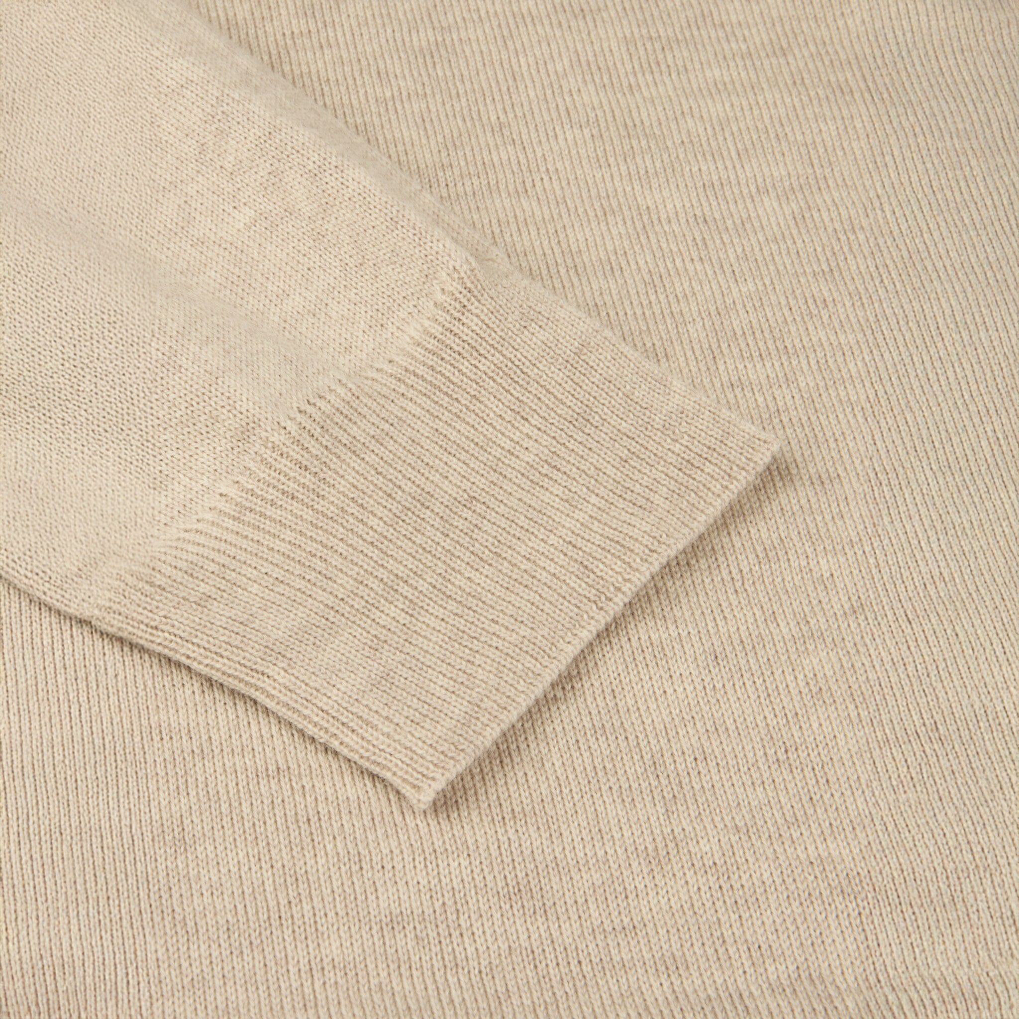 Light Beige Merino Wool Roll Neck - Stenströms