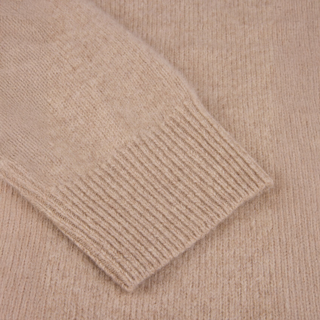 Beige Yak/Merino Wool Turtle Neck - Stenströms