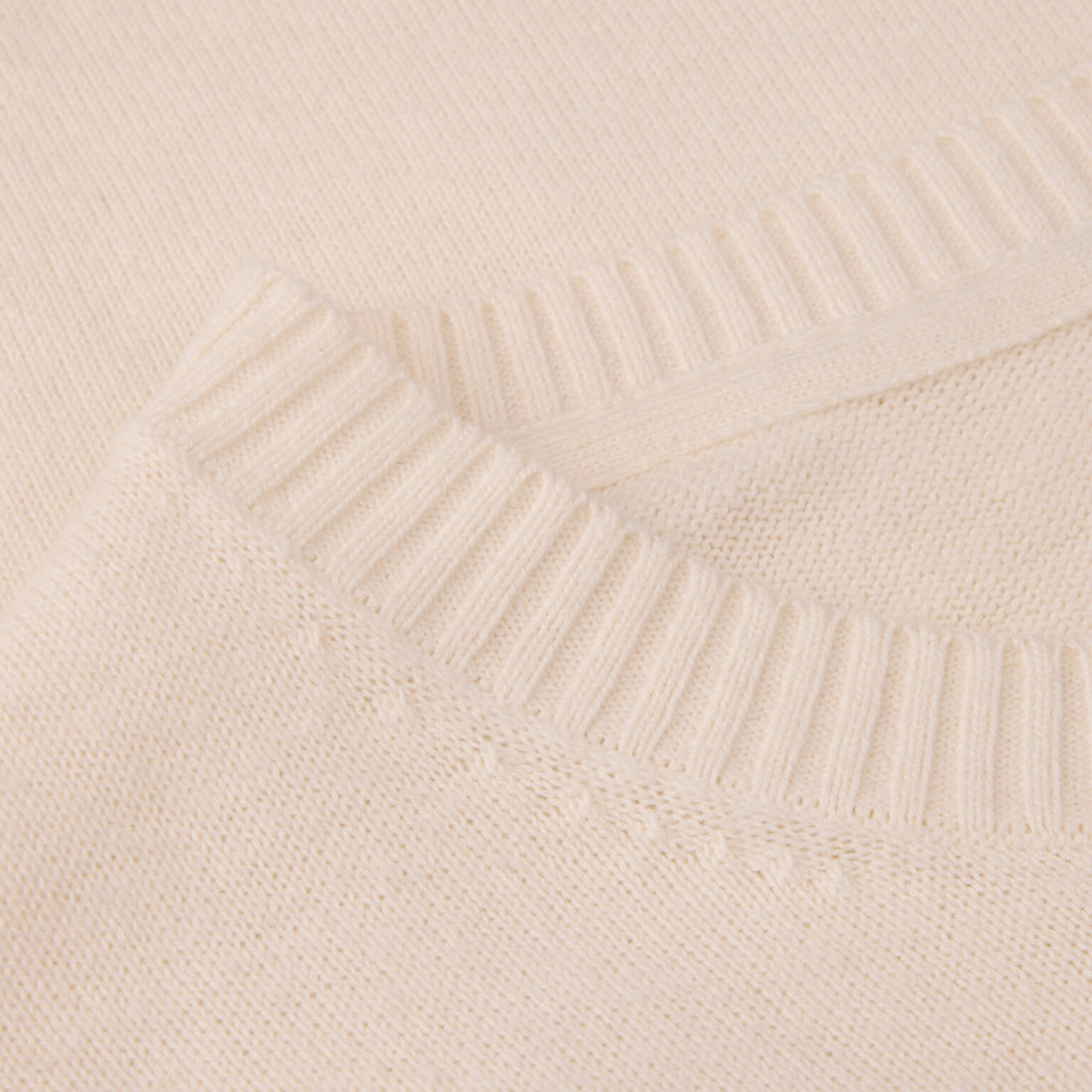 Off-White Knitted Hemp-Cotton Crew Neck Sweater - Stenströms - Boutique Jacques International