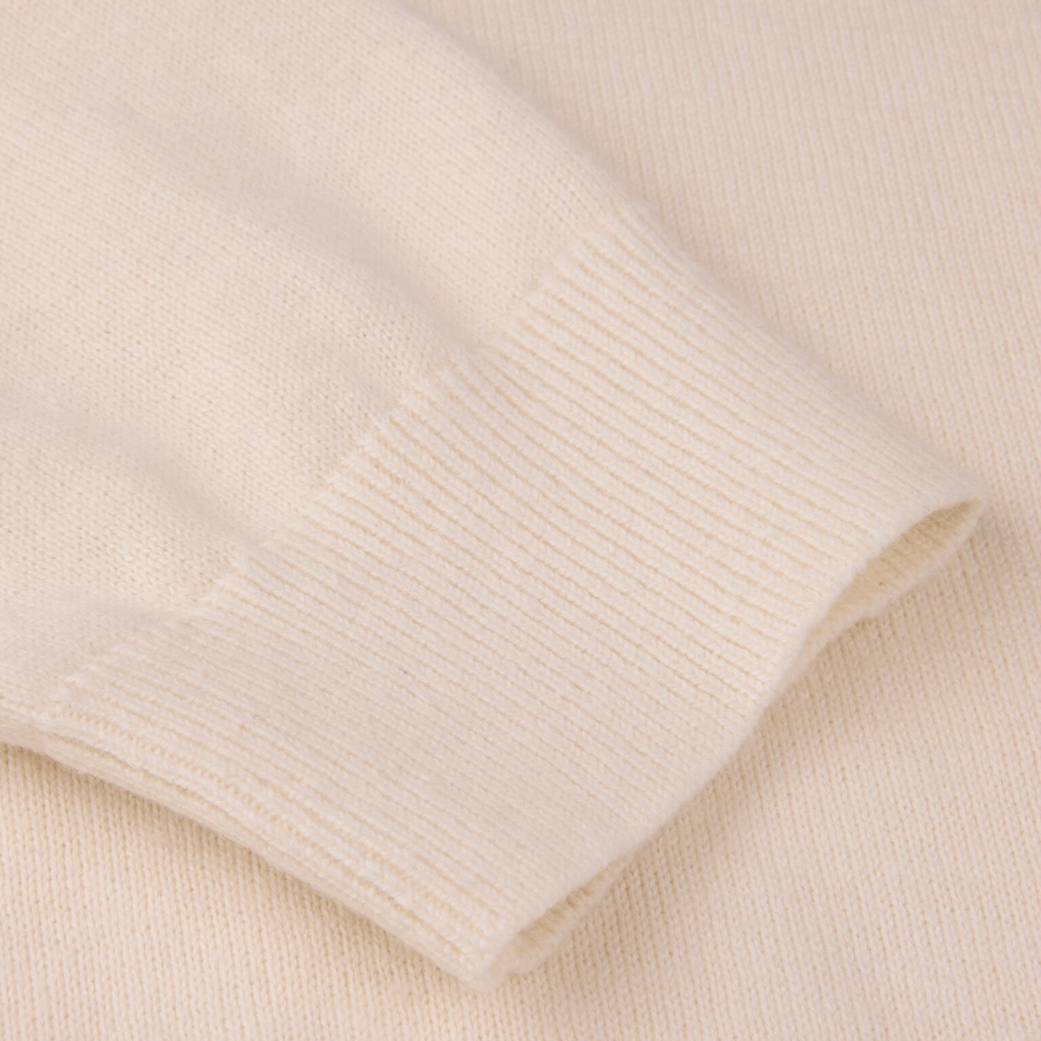 Off-White Knitted Hemp-Cotton Crew Neck Sweater - Stenströms - Boutique Jacques International