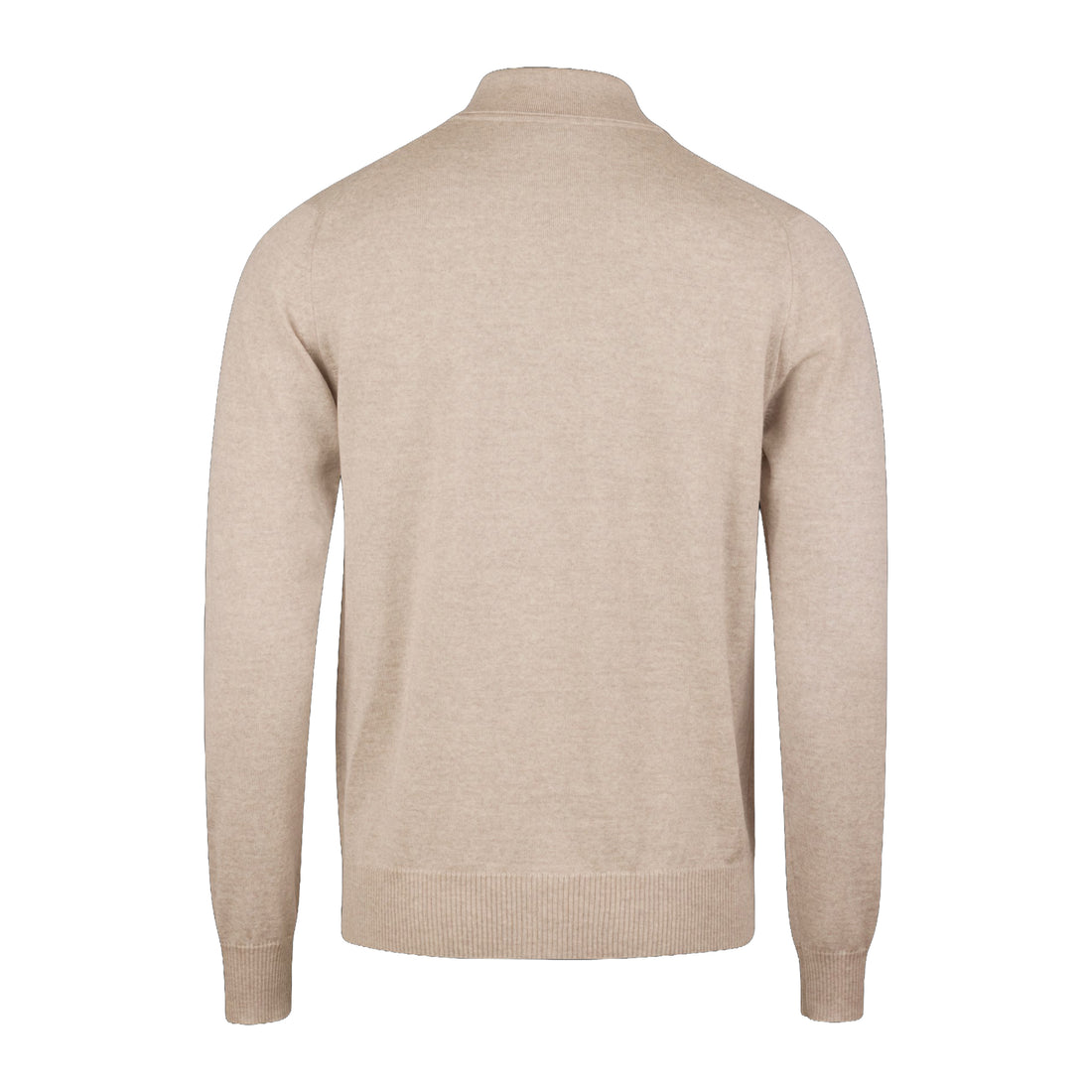 Light Beige Merino Wool Polo Cardigan - Stenstroms