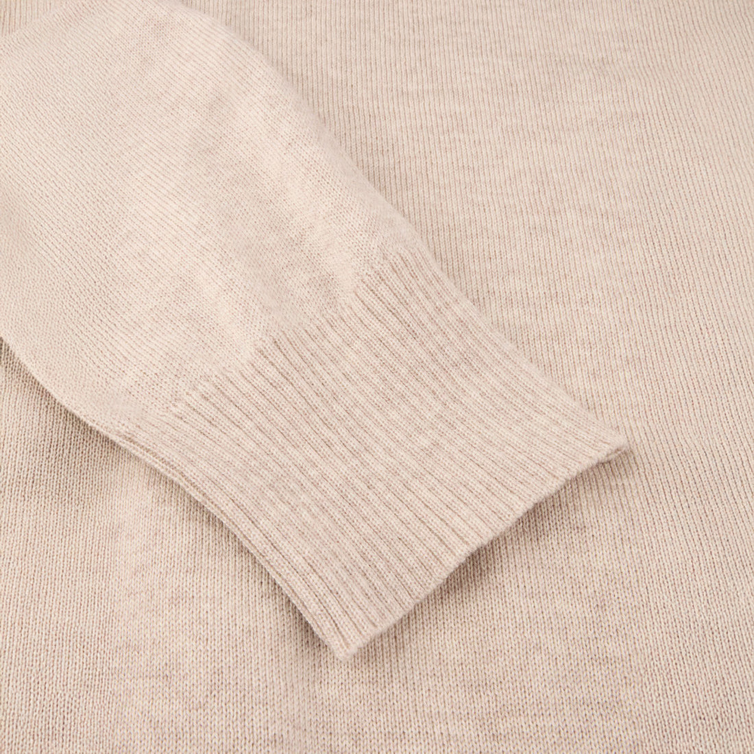 Light Beige Merino Wool Polo Cardigan - Stenstroms