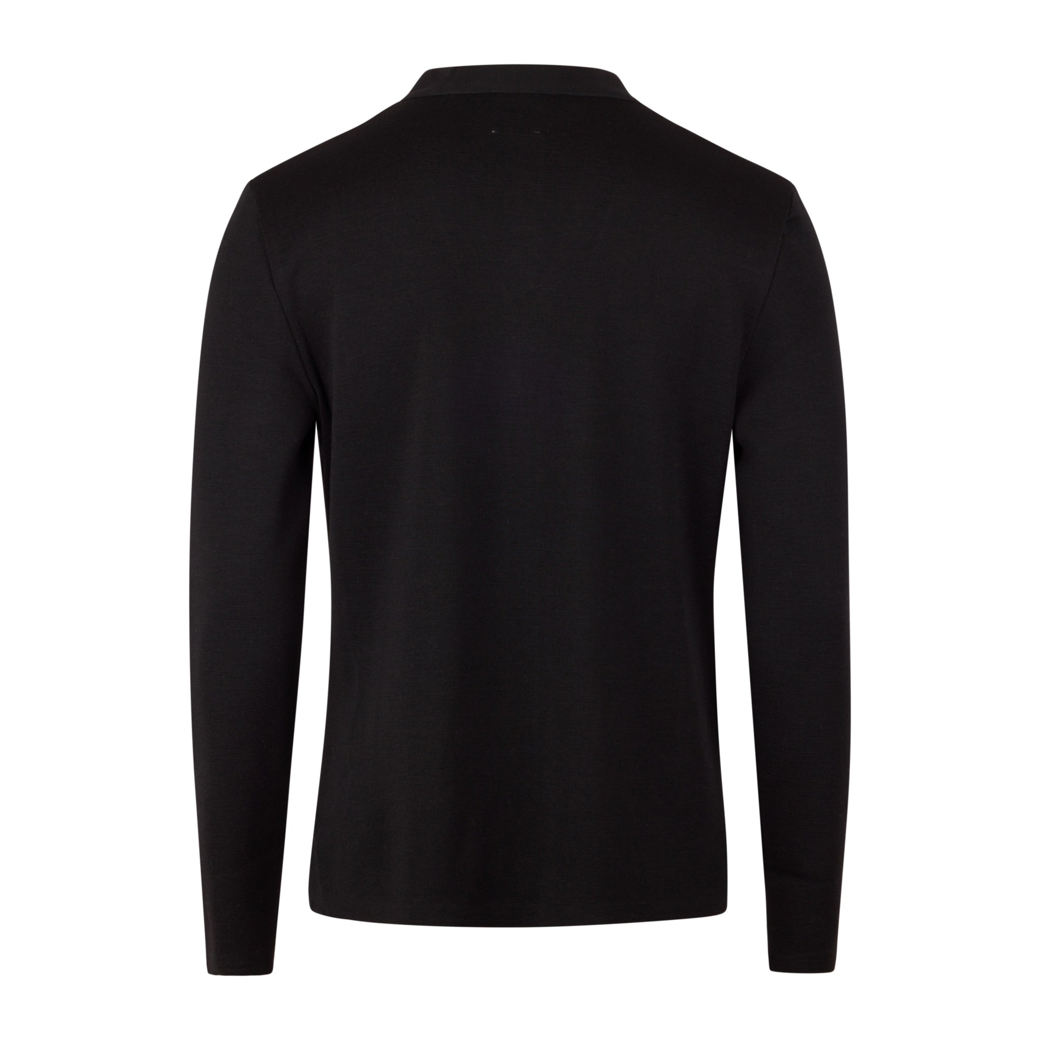 Black Merino Wool Cardigan - Stenstroms