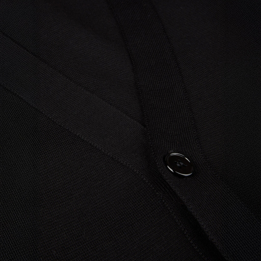 Black Merino Wool Cardigan - Stenstroms