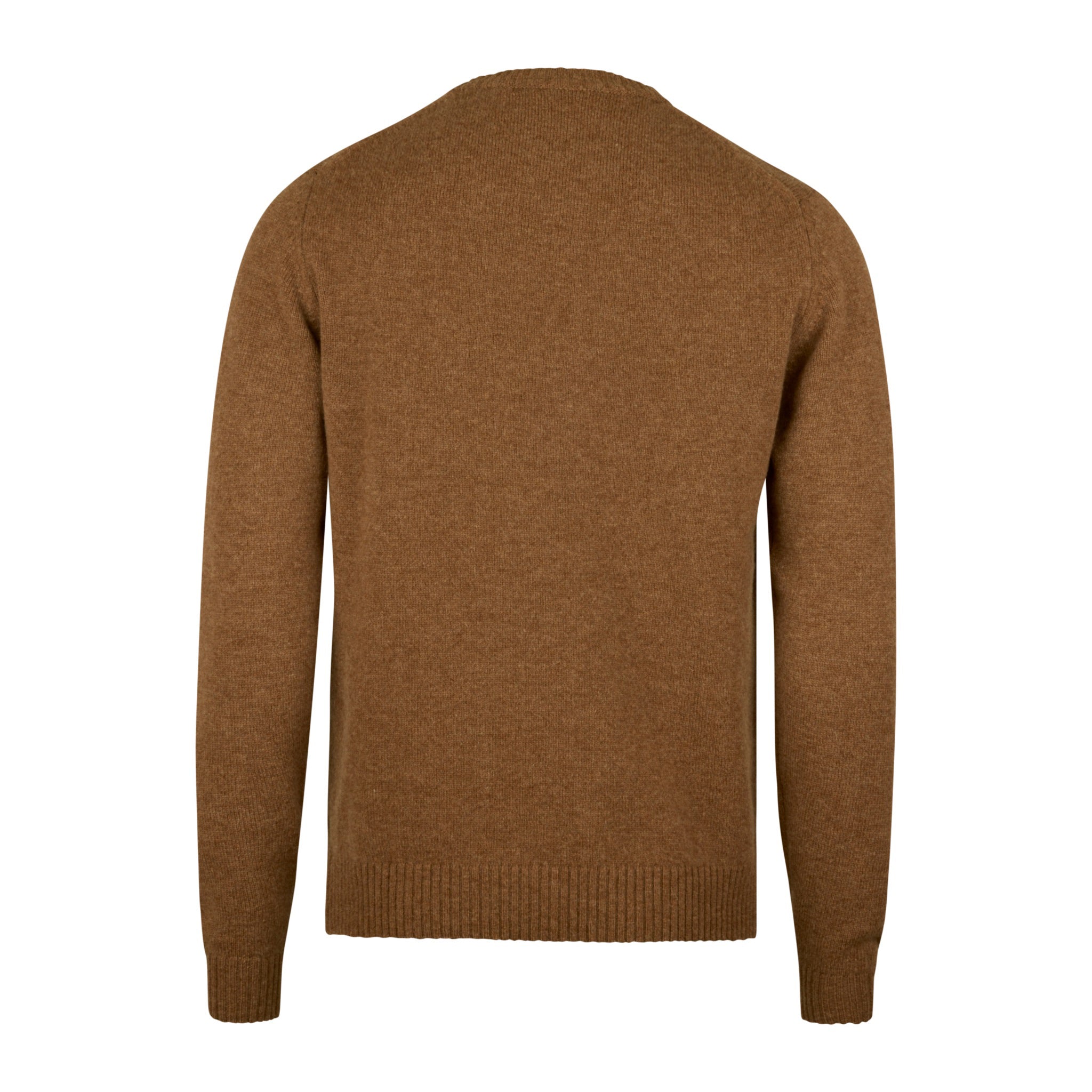 Caramel Merino Wool Crew Neck Sweater - Stenstroms