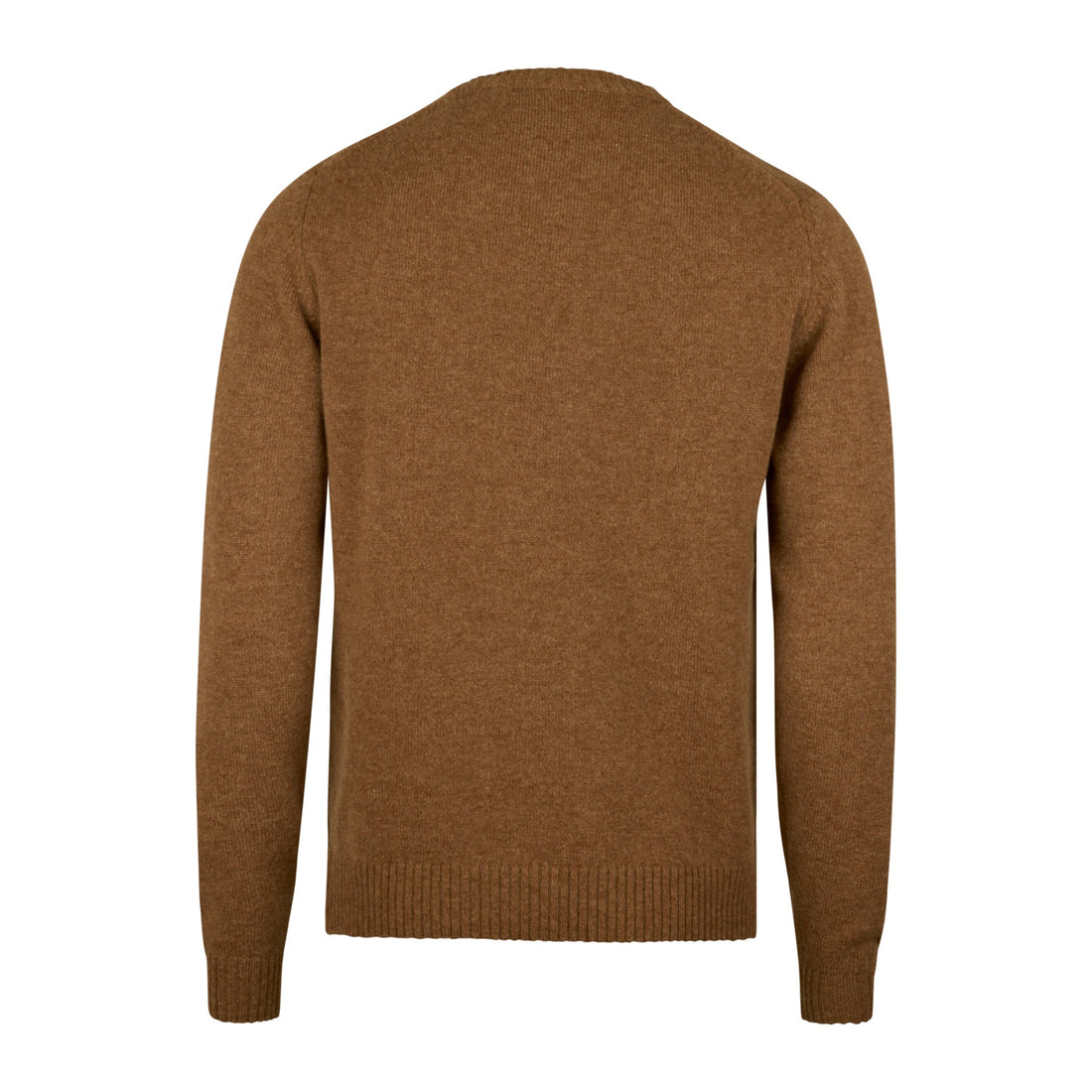 Caramel Merino Wool Crew Neck Sweater - Stenstroms