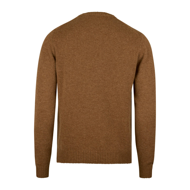 Caramel Merino Wool Crew Neck Sweater - Stenstroms