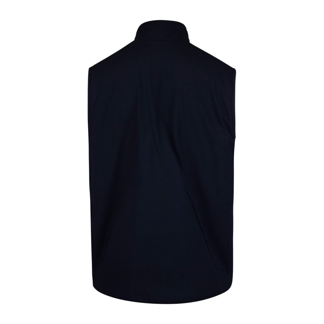 Navy Blue Technical Jersey Full-Zip Vest - Stenströms