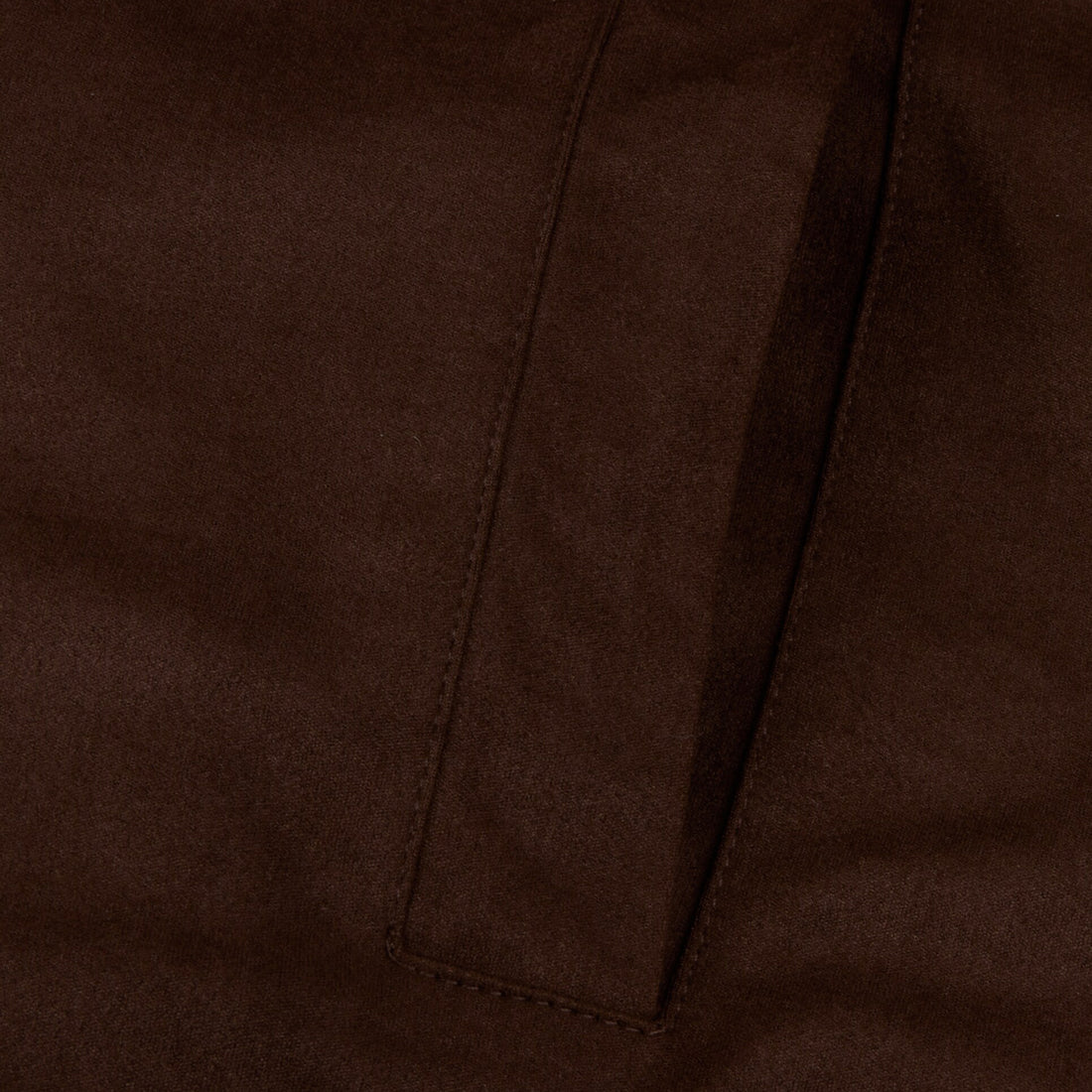 Brown Alcantara Cotton-Wool Blend Hybrid Cardigan - Stenströms