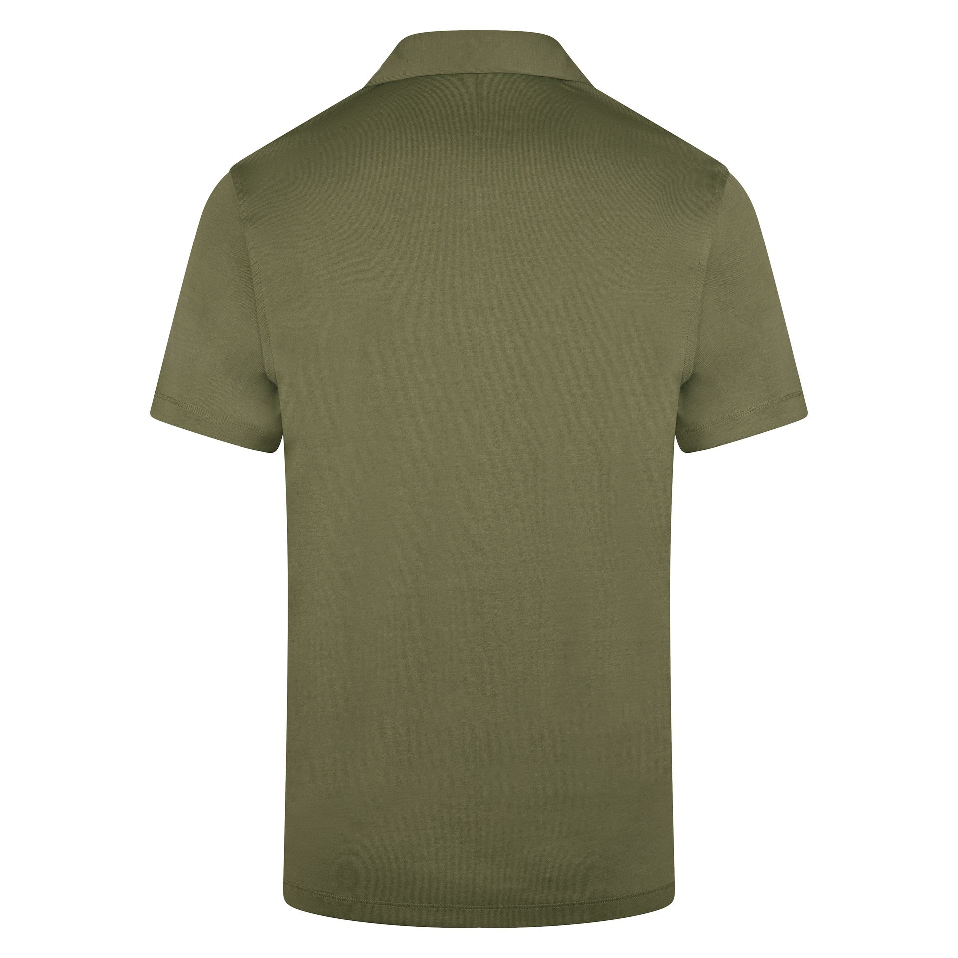Dark Green Mercerized Cotton Polo Shirt - Stenströms - Boutique Jacques International