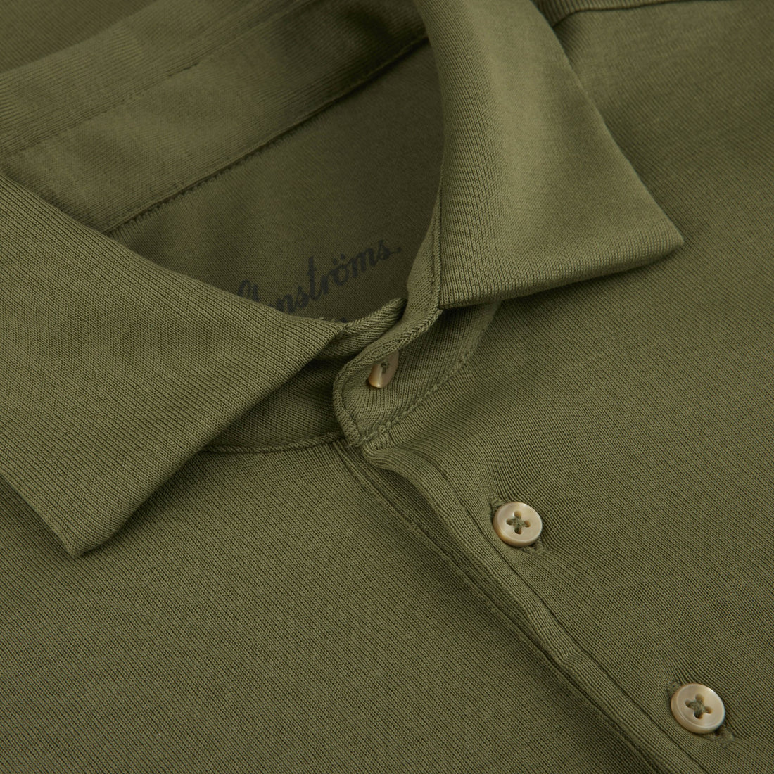 Dark Green Mercerized Cotton Polo Shirt - Stenströms - Boutique Jacques International
