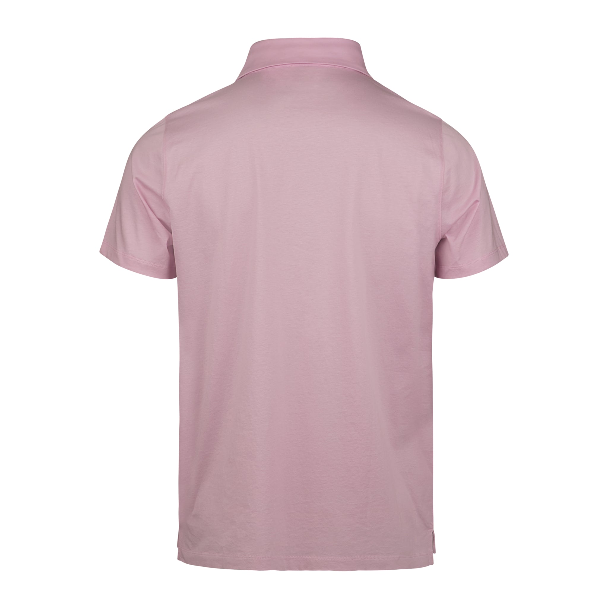 Pink Short Sleeve Mercerized Cotton Polo Shirt - Stenströms