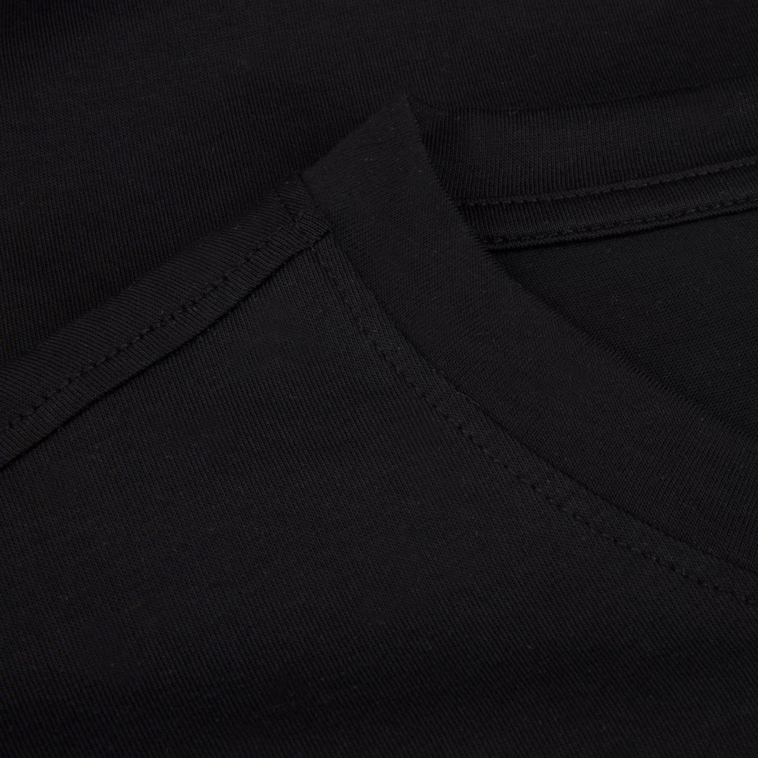 Black Cotton Crew Neck T-Shirt - Stenströms - Boutique Jacques International