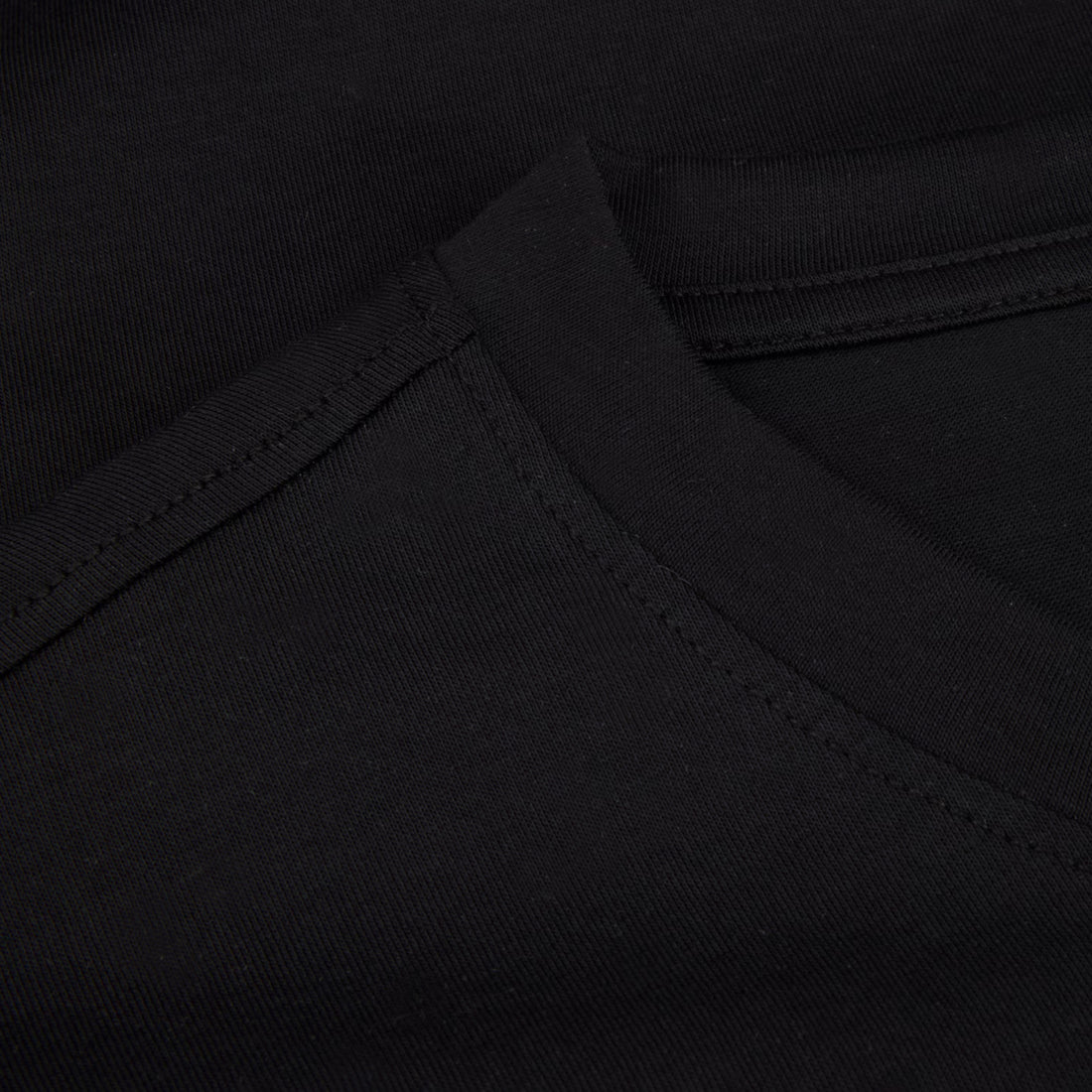 Black Cotton Crew Neck T-Shirt - Stenströms - Boutique Jacques International