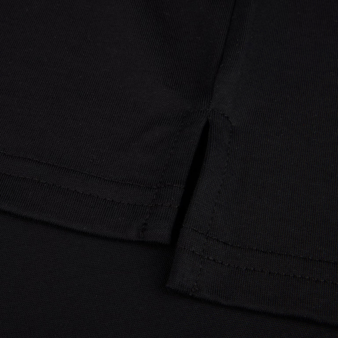 Black Cotton Crew Neck T-Shirt - Stenströms - Boutique Jacques International