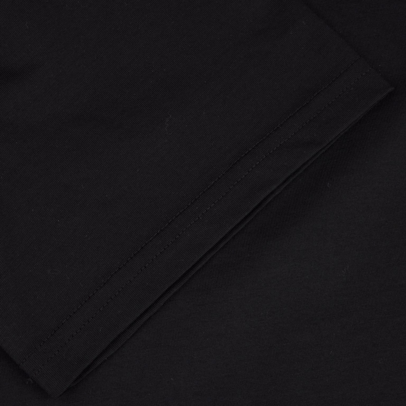 Black Cotton Crew Neck T-Shirt - Stenströms - Boutique Jacques International