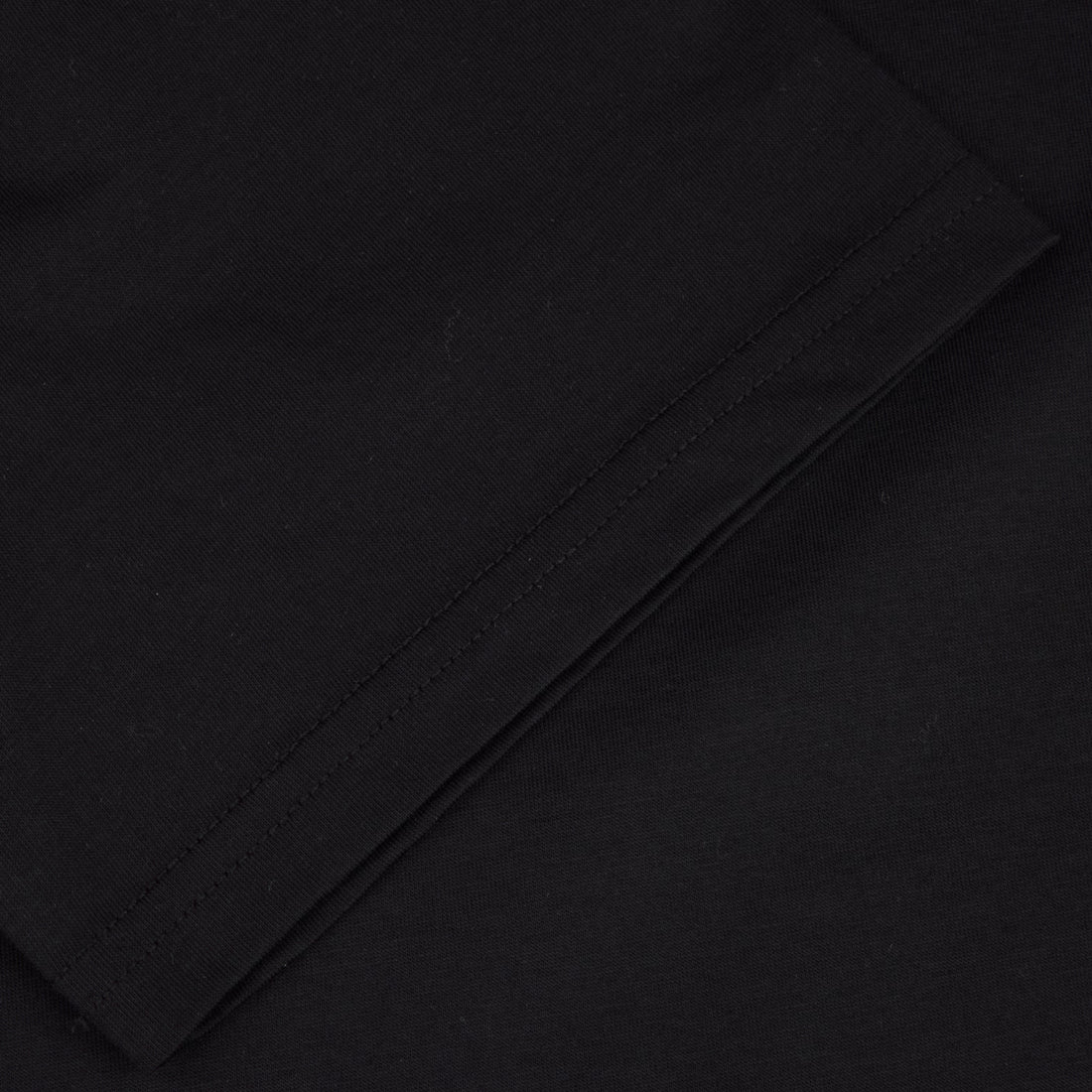 Black Cotton Crew Neck T-Shirt - Stenströms - Boutique Jacques International