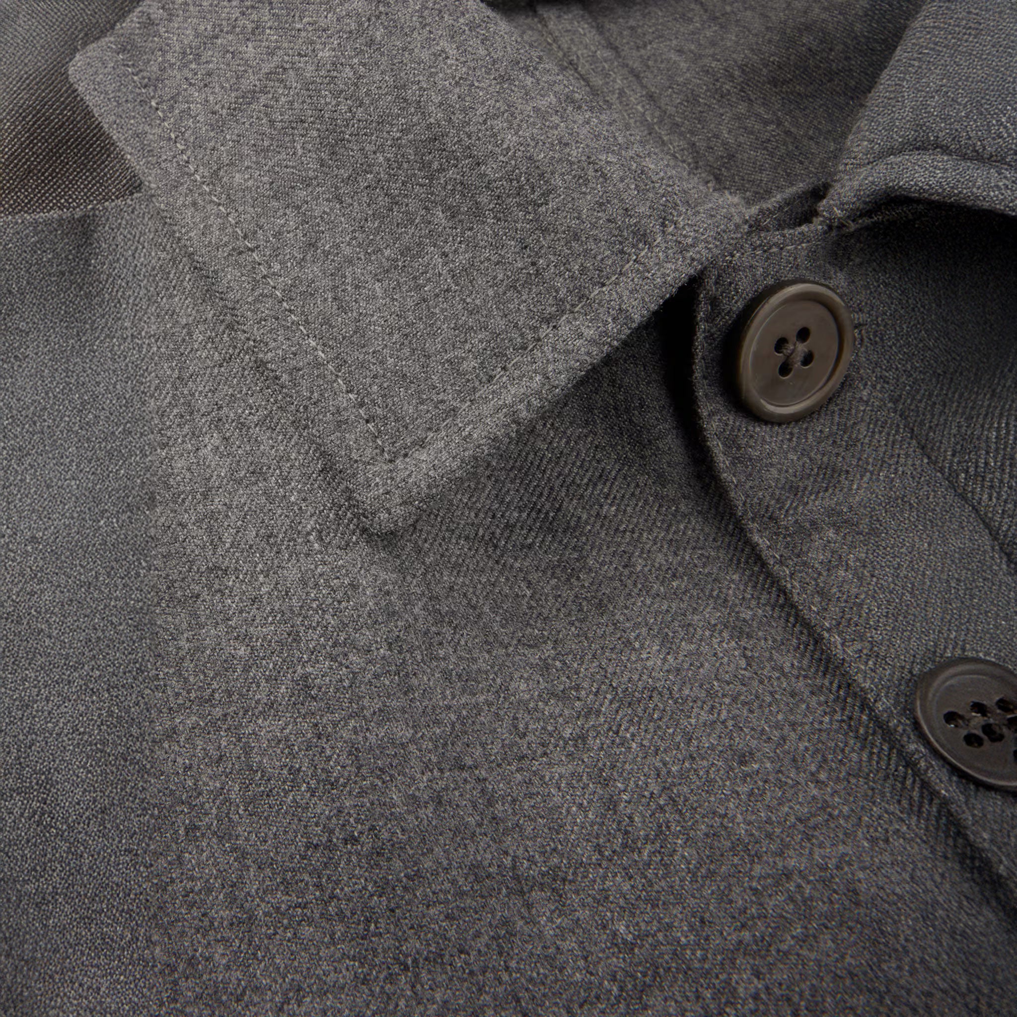 Dark Gray Merino Wool Safari Jacket - Stenströms