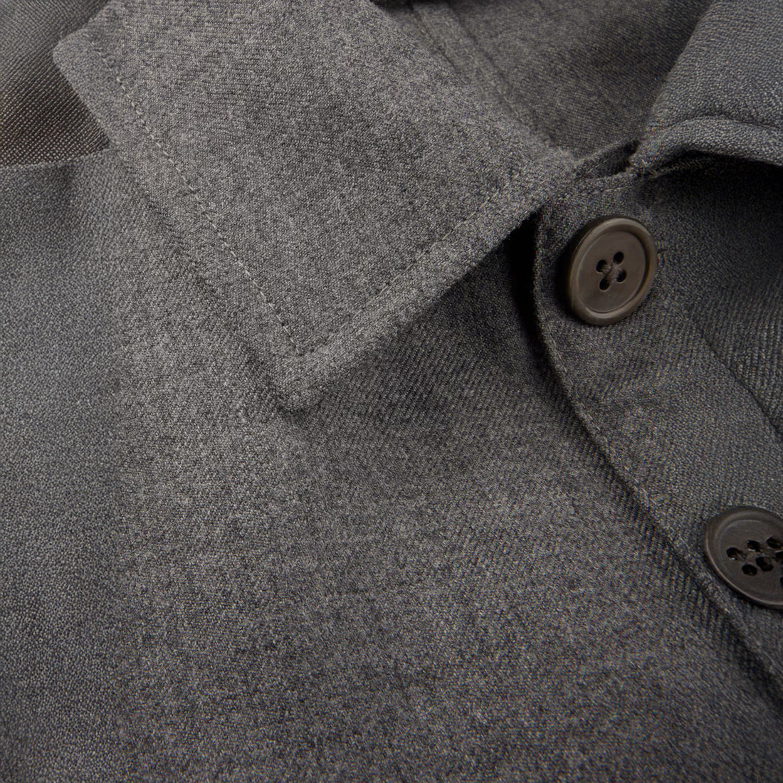 Dark Gray Merino Wool Safari Jacket - Stenströms