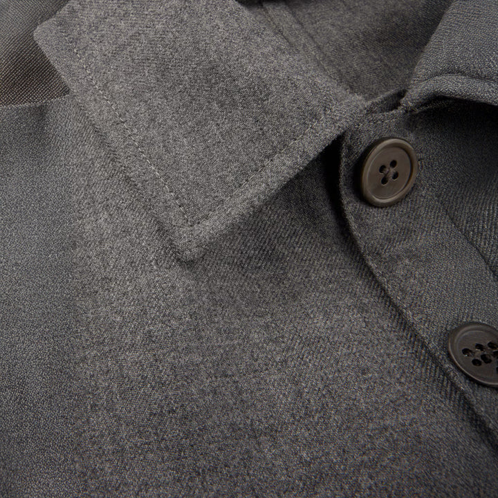 Dark Gray Merino Wool Safari Jacket - Stenströms