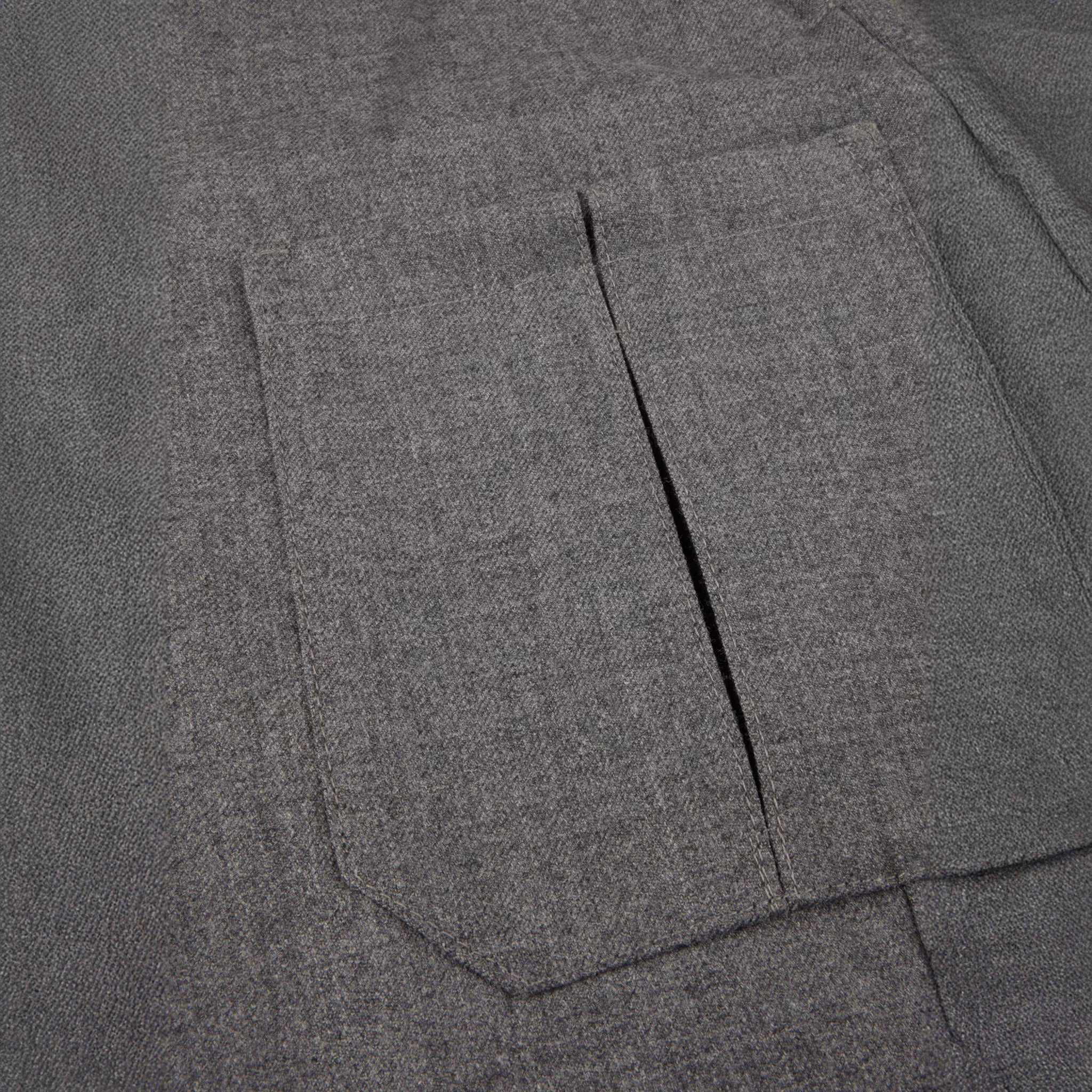 Dark Gray Merino Wool Safari Jacket - Stenströms
