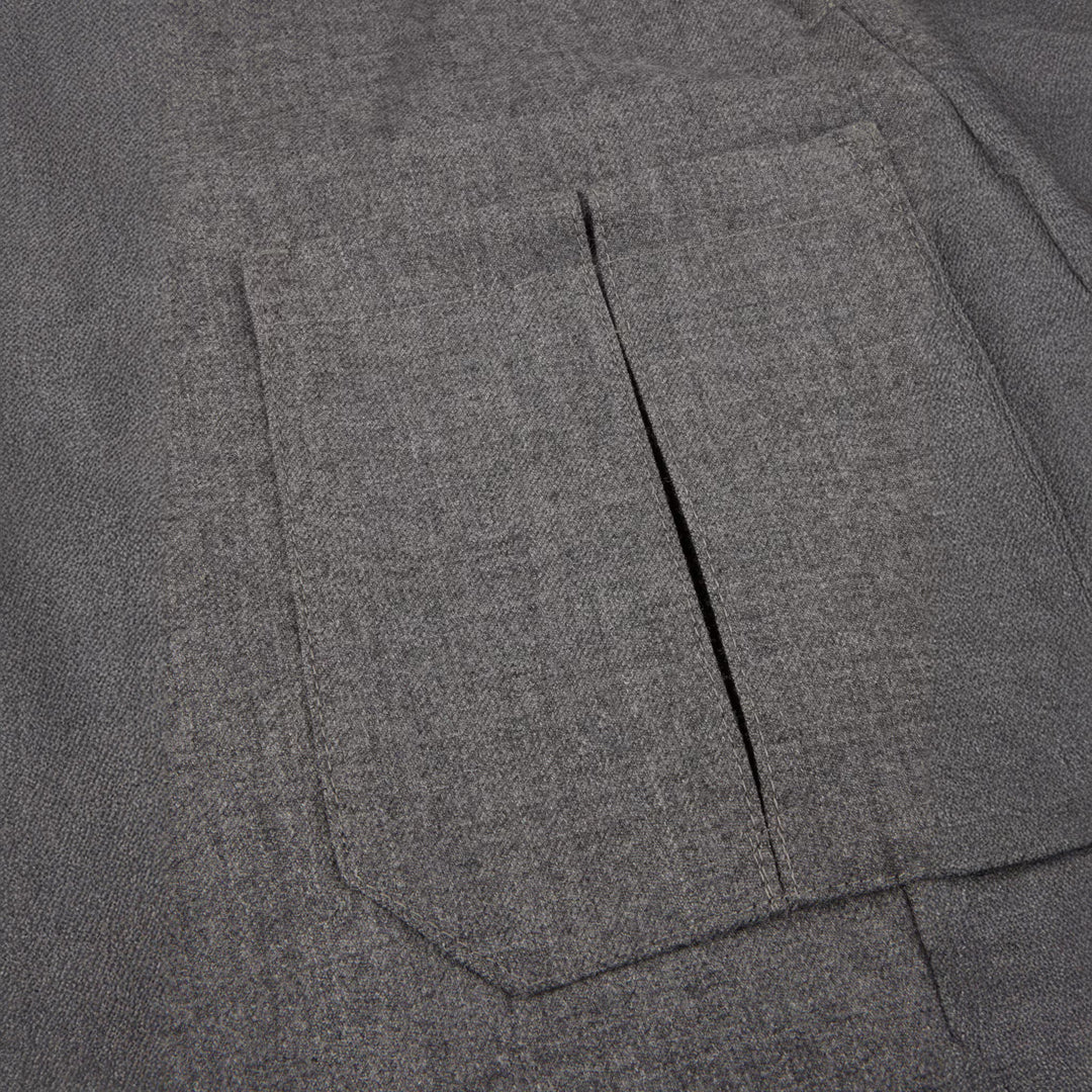 Dark Gray Merino Wool Safari Jacket - Stenströms