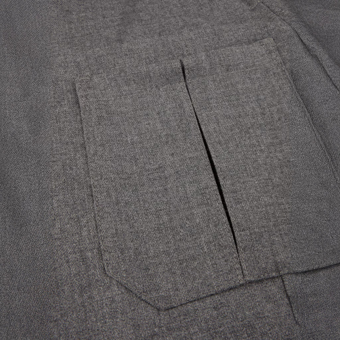 Dark Gray Merino Wool Safari Jacket - Stenströms